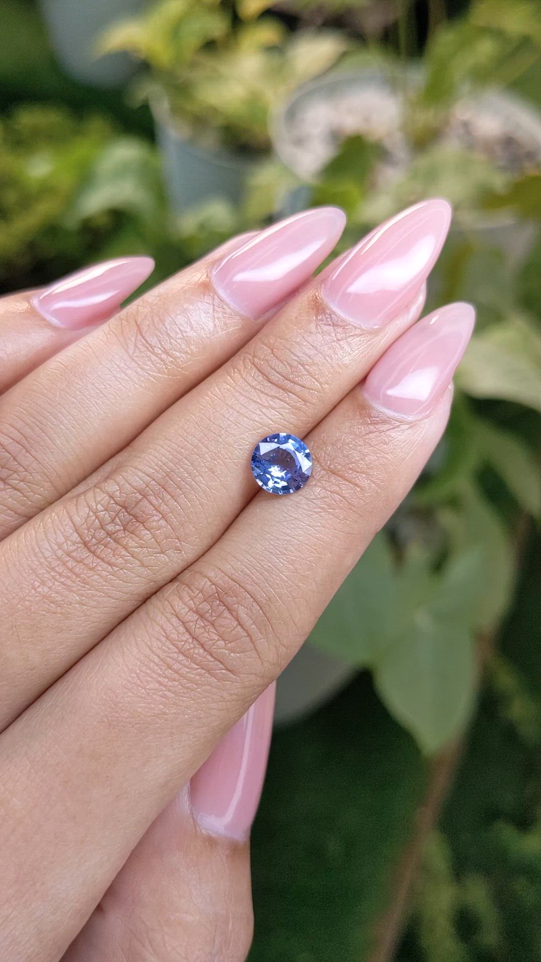 1.55 Ct. Blue Sapphire from Ceylon (Sri Lanka) Size Video