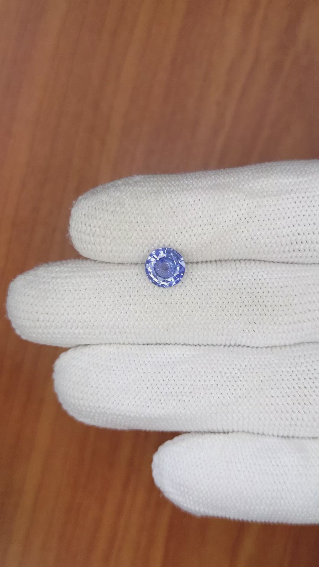 1.55 Ct. Blue Sapphire from Ceylon (Sri Lanka) Size Video