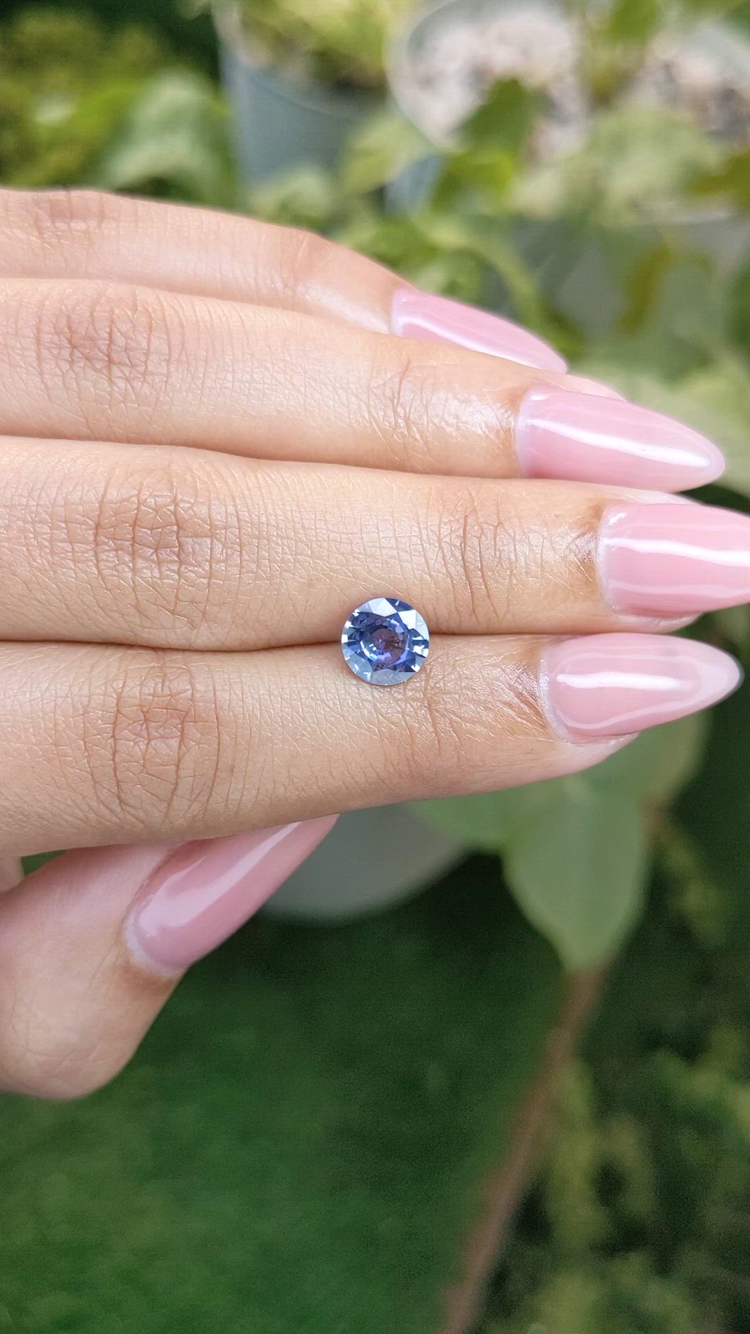 1.55 Ct. Blue Sapphire from Ceylon (Sri Lanka) Size Video