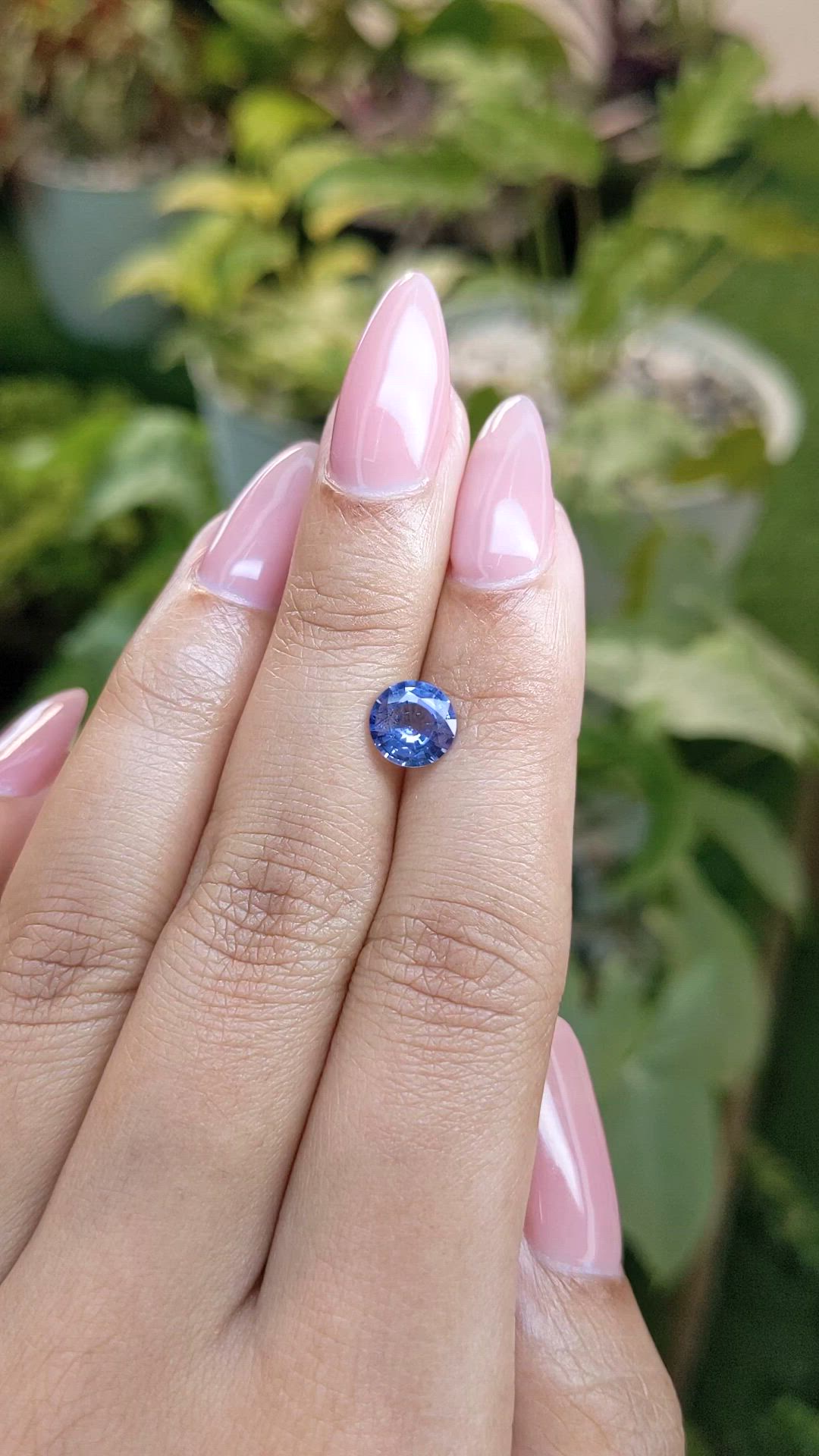 1.55 Ct. Blue Sapphire from Ceylon (Sri Lanka) Size Video