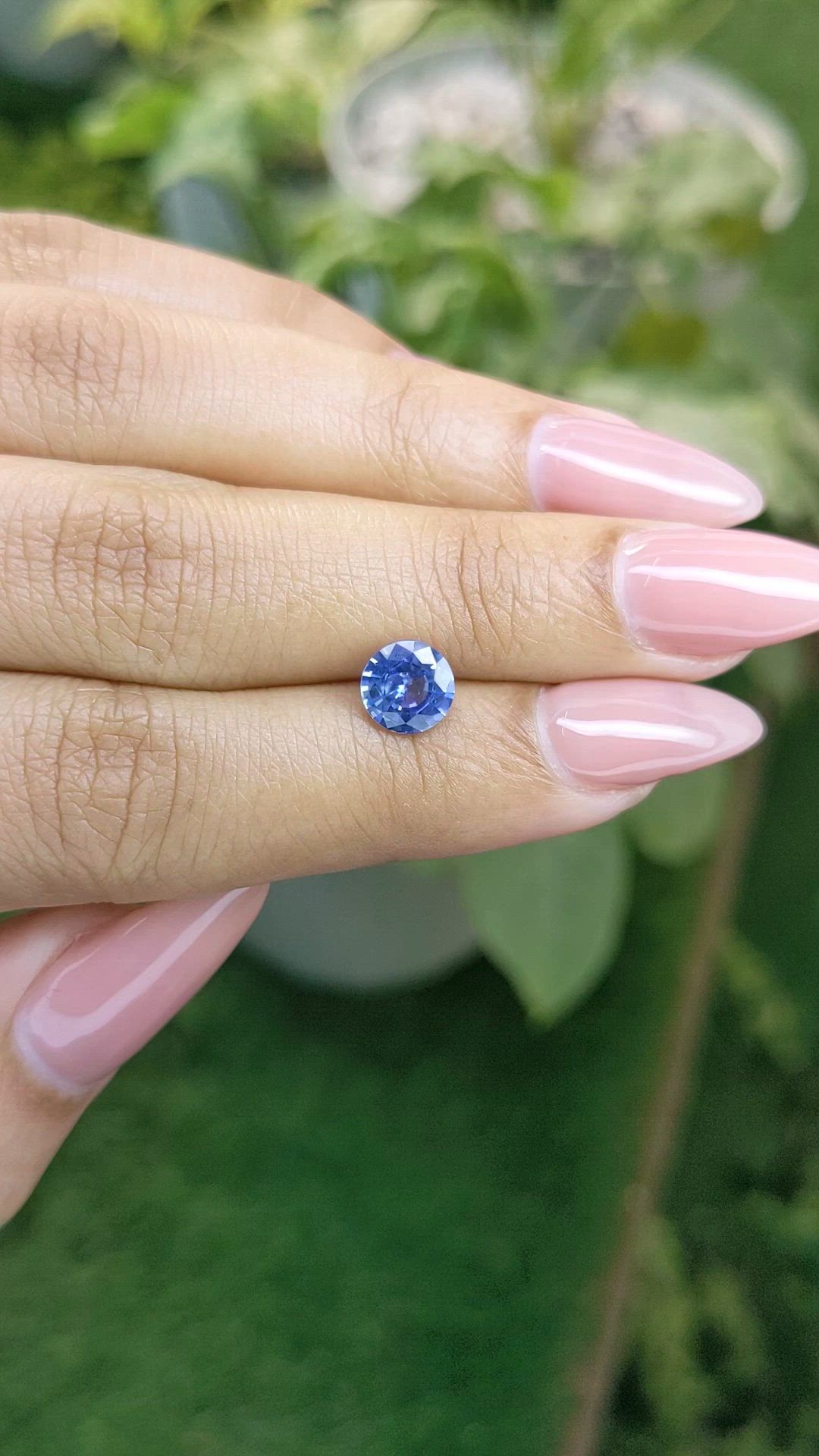 1.25 Ct. Blue Sapphire from Ceylon (Sri Lanka) Size Video