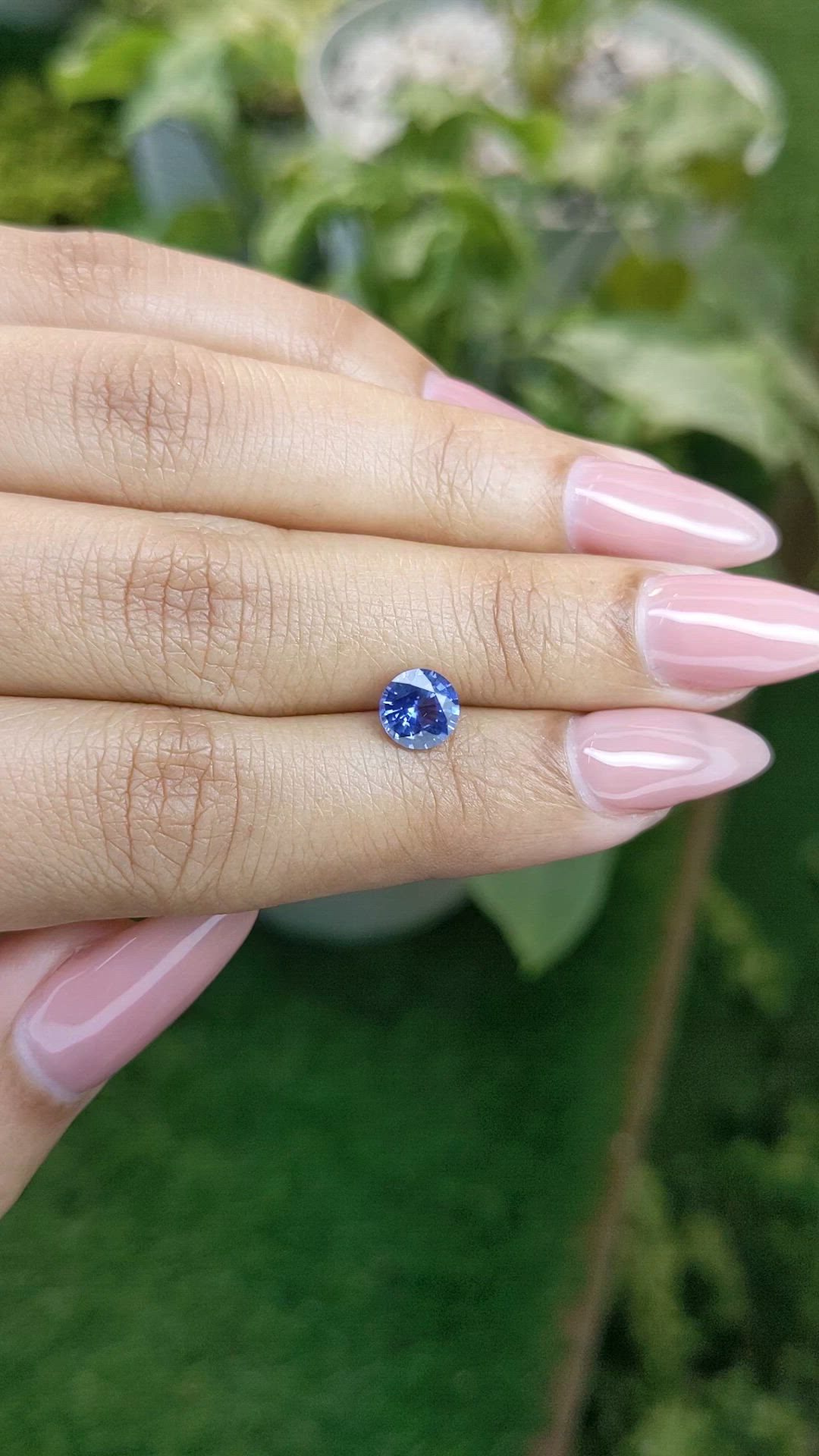 1.12 Ct. Blue Sapphire from Ceylon (Sri Lanka) Size Video