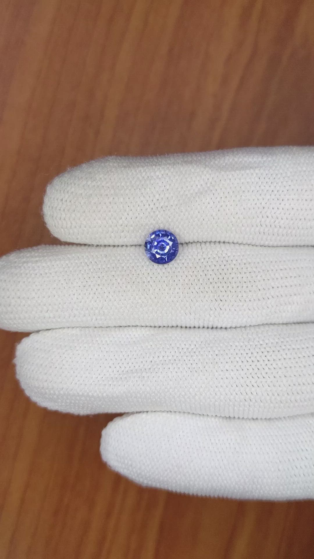 1.12 Ct. Blue Sapphire from Ceylon (Sri Lanka) Size Video