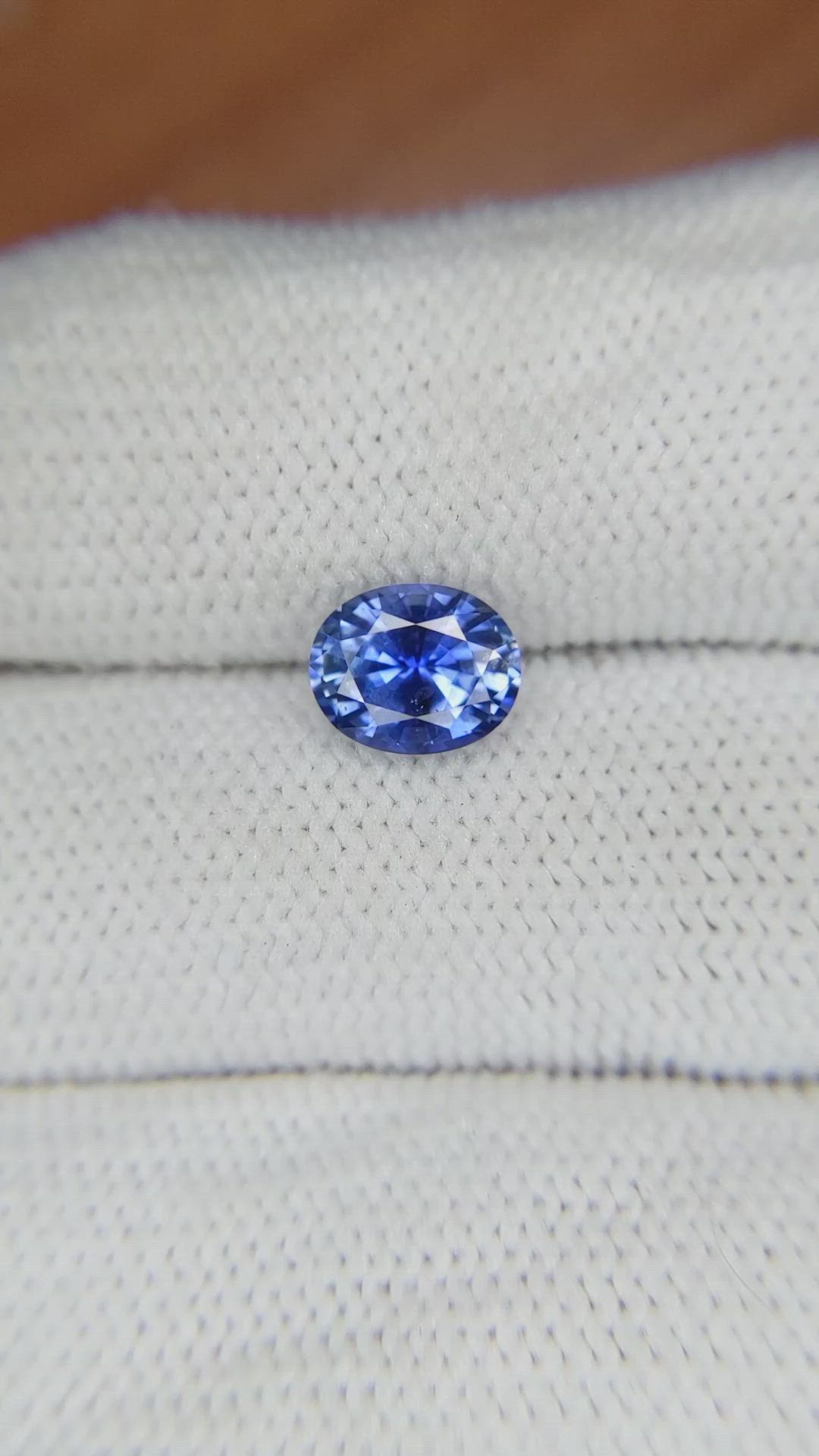1.30 Ct. Blue Sapphire from Ceylon (Sri Lanka) Size Video
