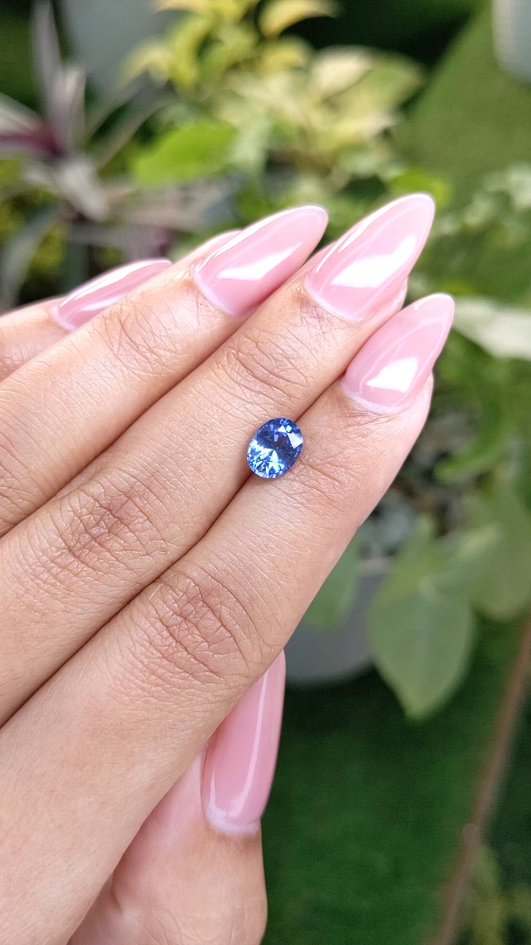 1.30 Ct. Blue Sapphire from Ceylon (Sri Lanka) Size Video