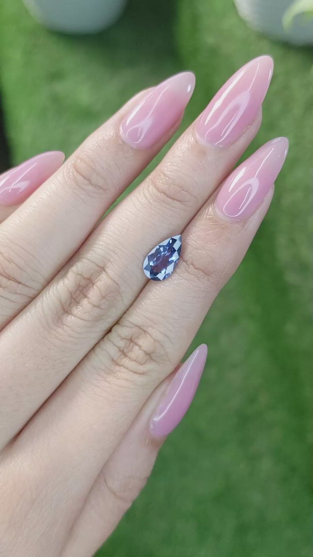 1.70 Ct. Blue Sapphire from Ceylon (Sri Lanka) Size Video