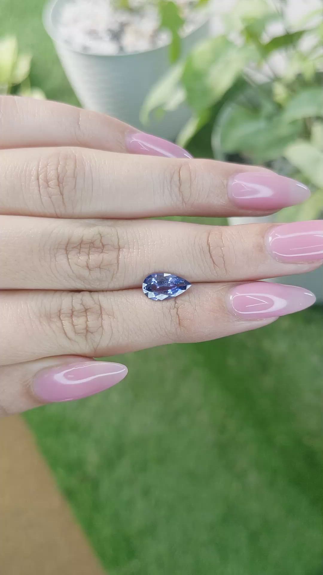 1.70 Ct. Blue Sapphire from Ceylon (Sri Lanka) Size Video