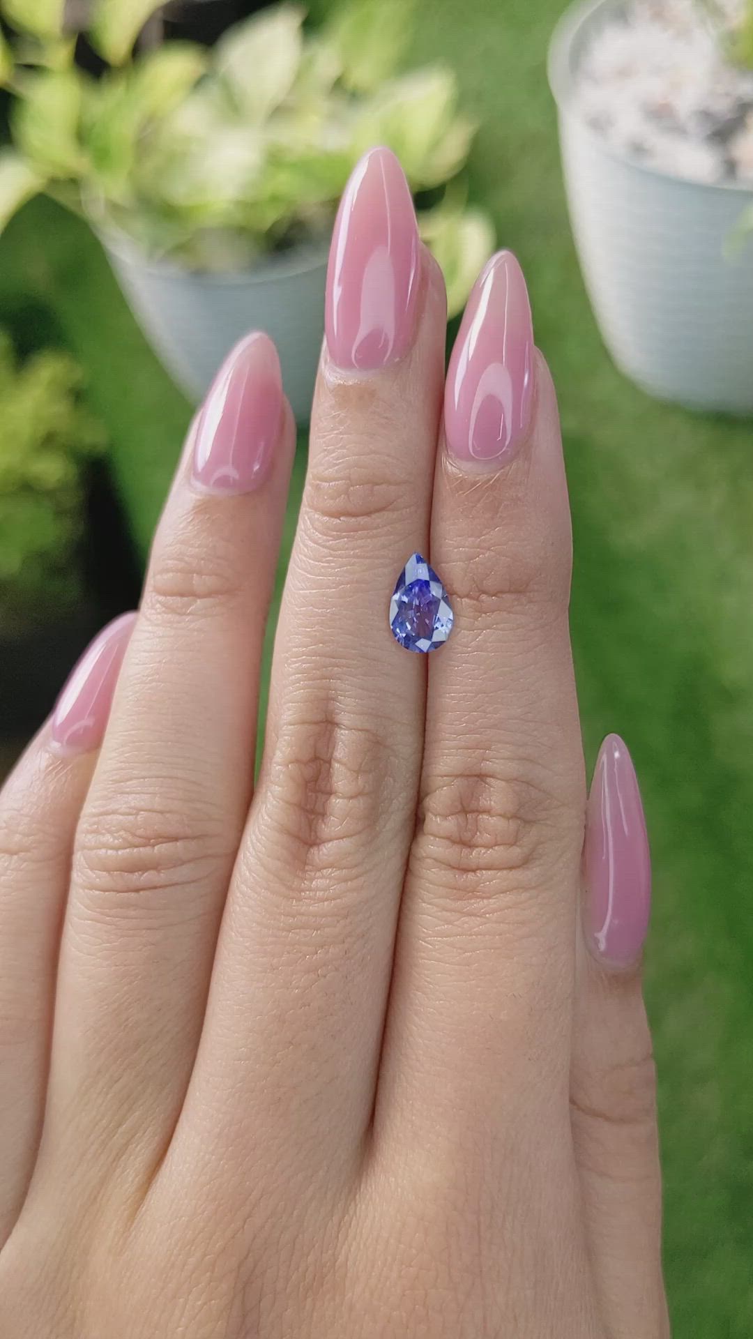 1.35 Ct. Blue Sapphire from Ceylon (Sri Lanka) Size Video