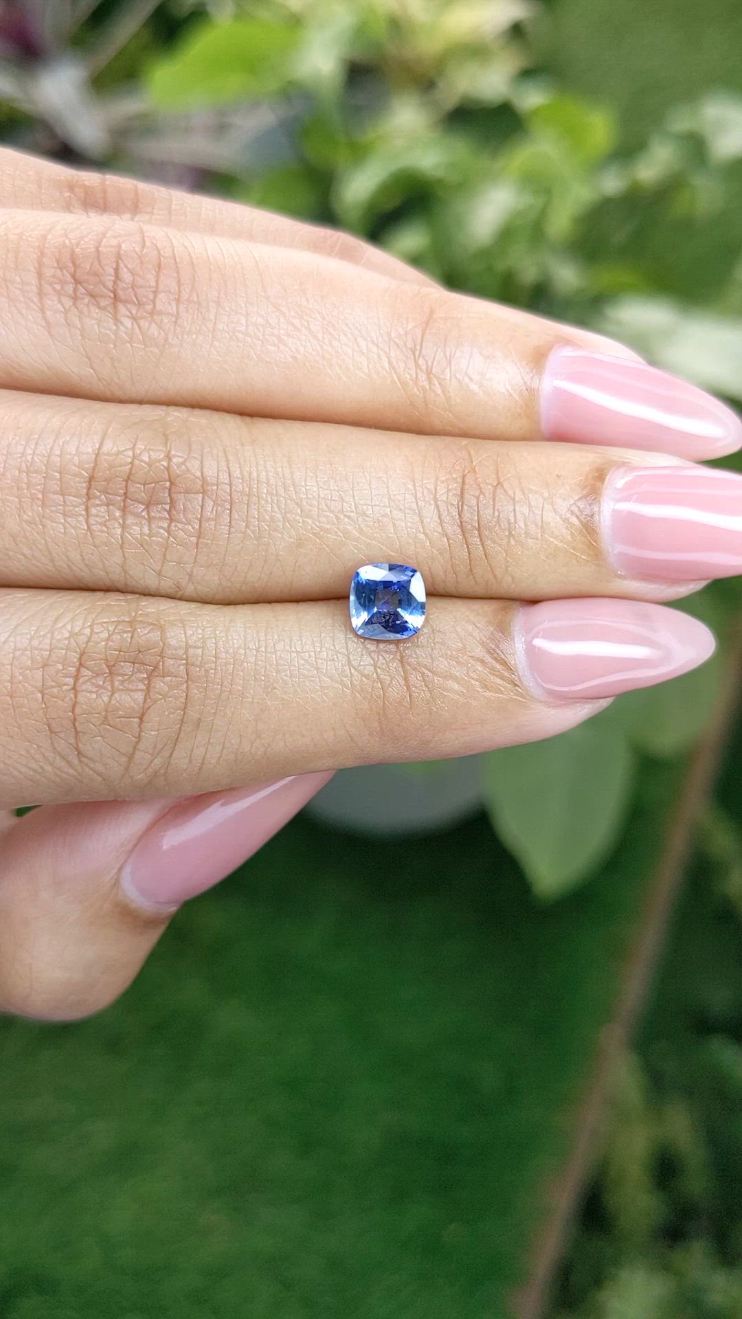 1.07 Ct. Blue Sapphire from Ceylon (Sri Lanka) Size Video