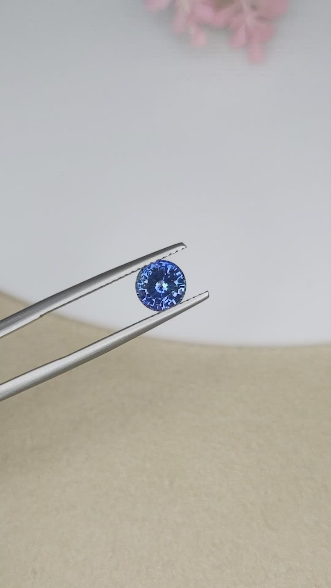 1.35 Ct. Blue Sapphire from Ceylon (Sri Lanka) Size Video