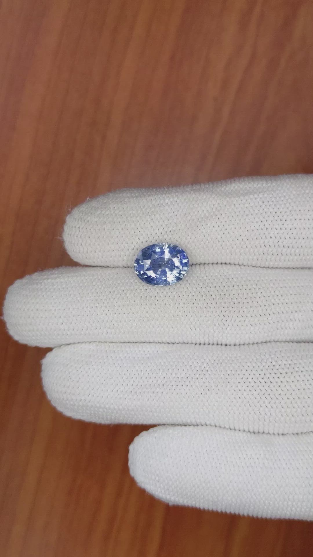 4.26 Ct. Blue Sapphire from Ceylon (Sri Lanka) Size Video