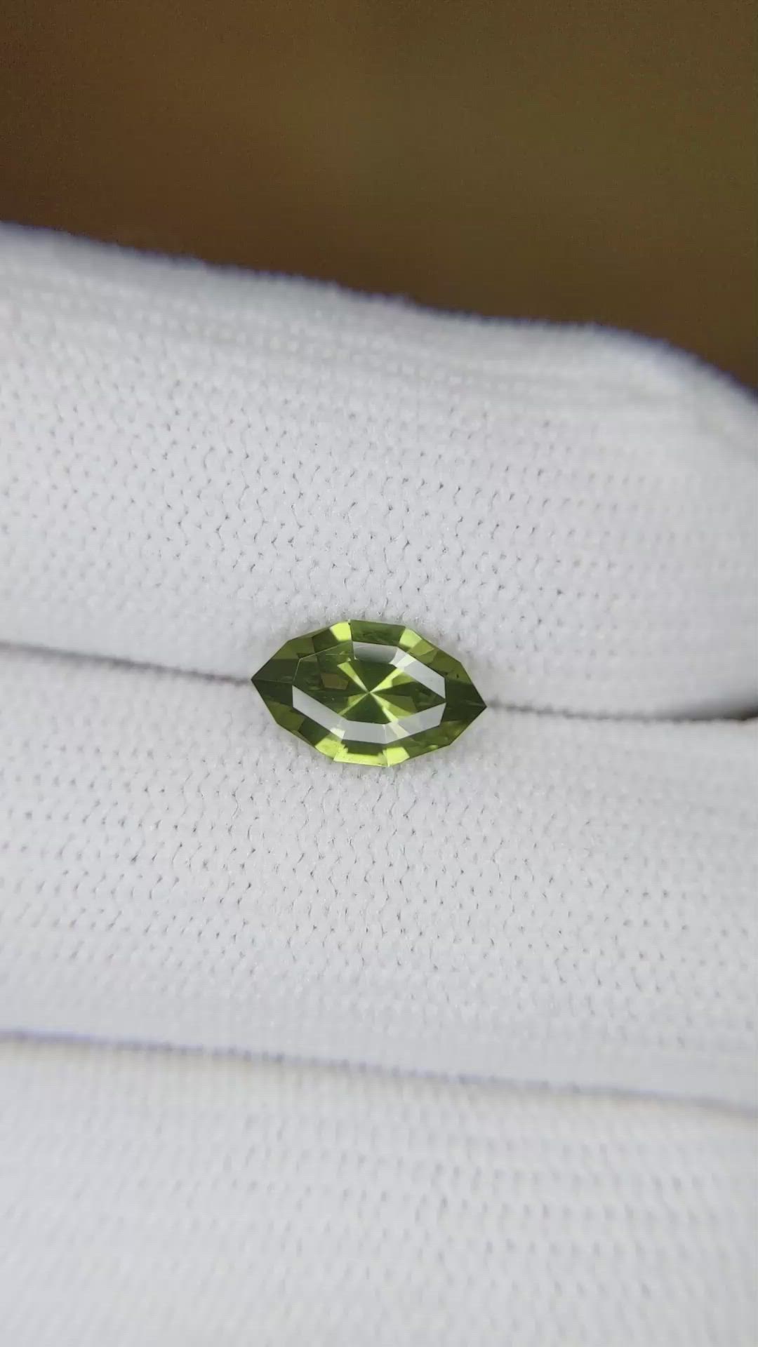 1.34 Ct. Green Sapphire from Madagascar Size Video