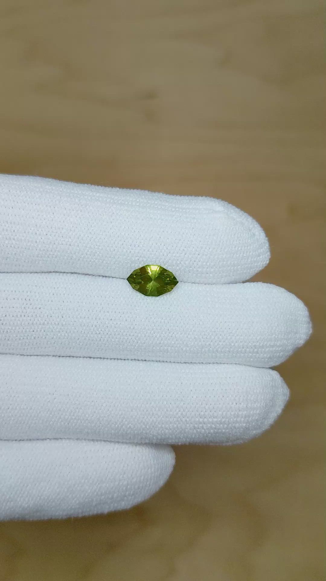 1.34 Ct. Green Sapphire from Madagascar Size Video