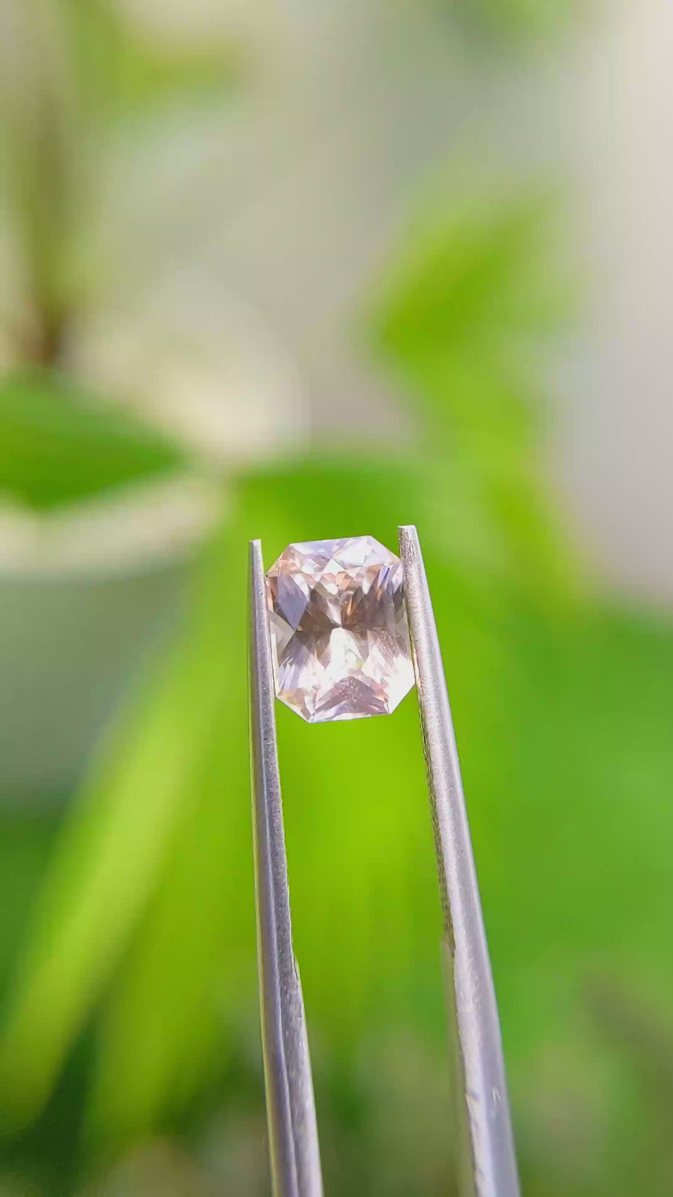 1.57 Ct. Peach Sapphire from Madagascar Size Video