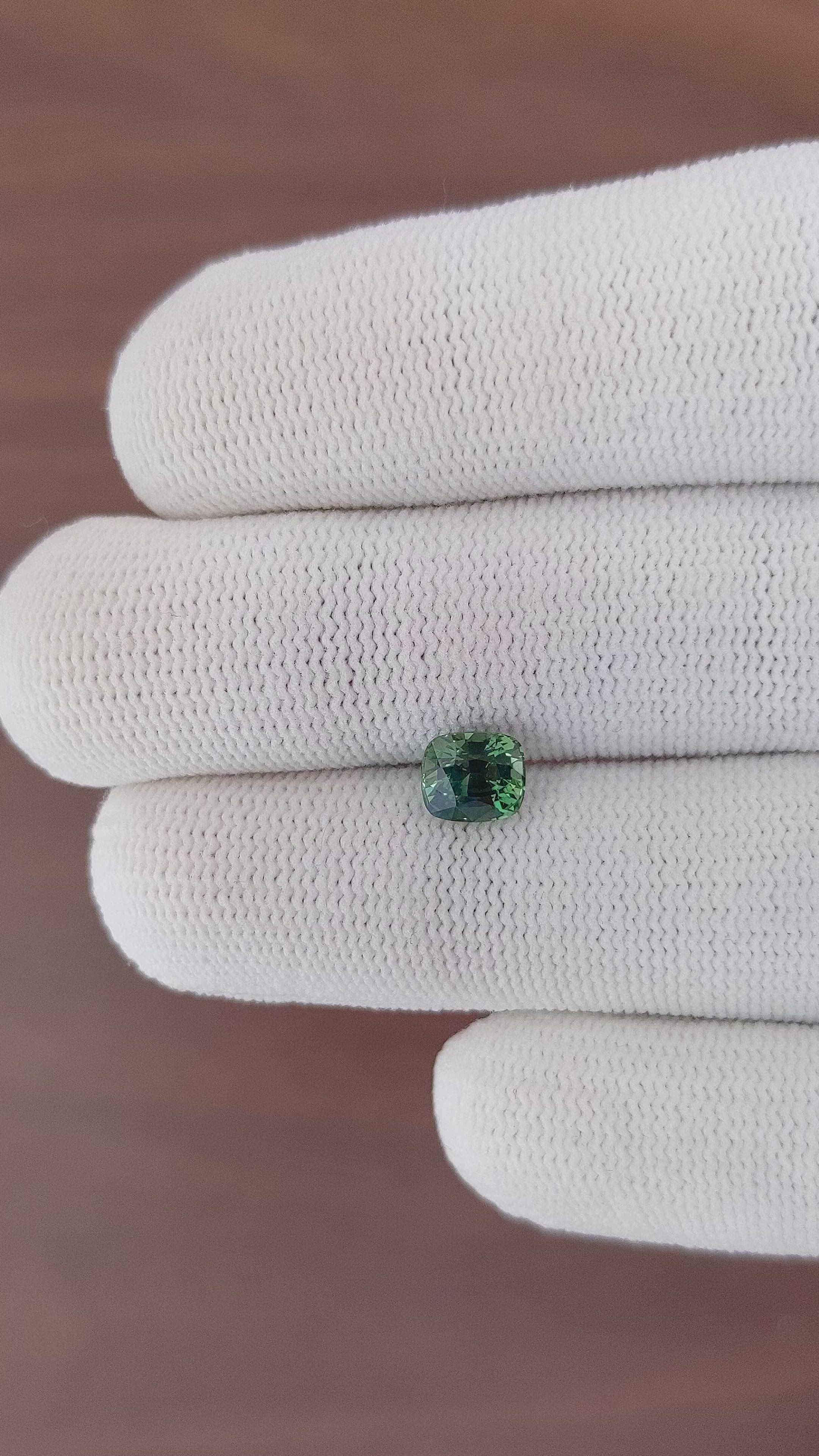 1.41 Ct. Green Sapphire from Tanzania Size Video