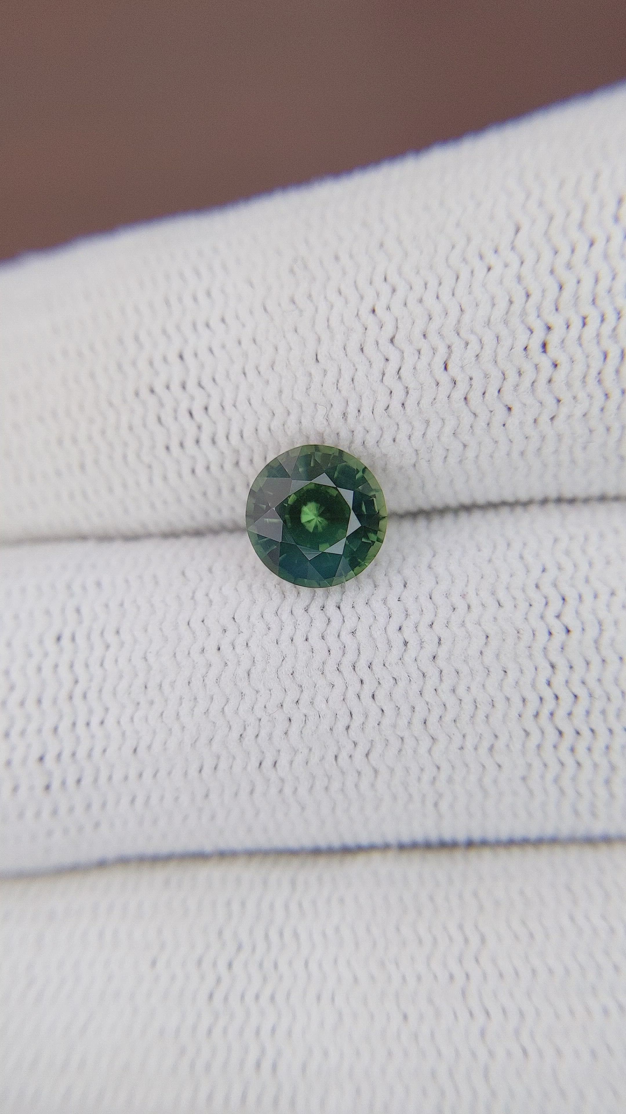 1.48 Ct. Green Sapphire from Tanzania Size Video