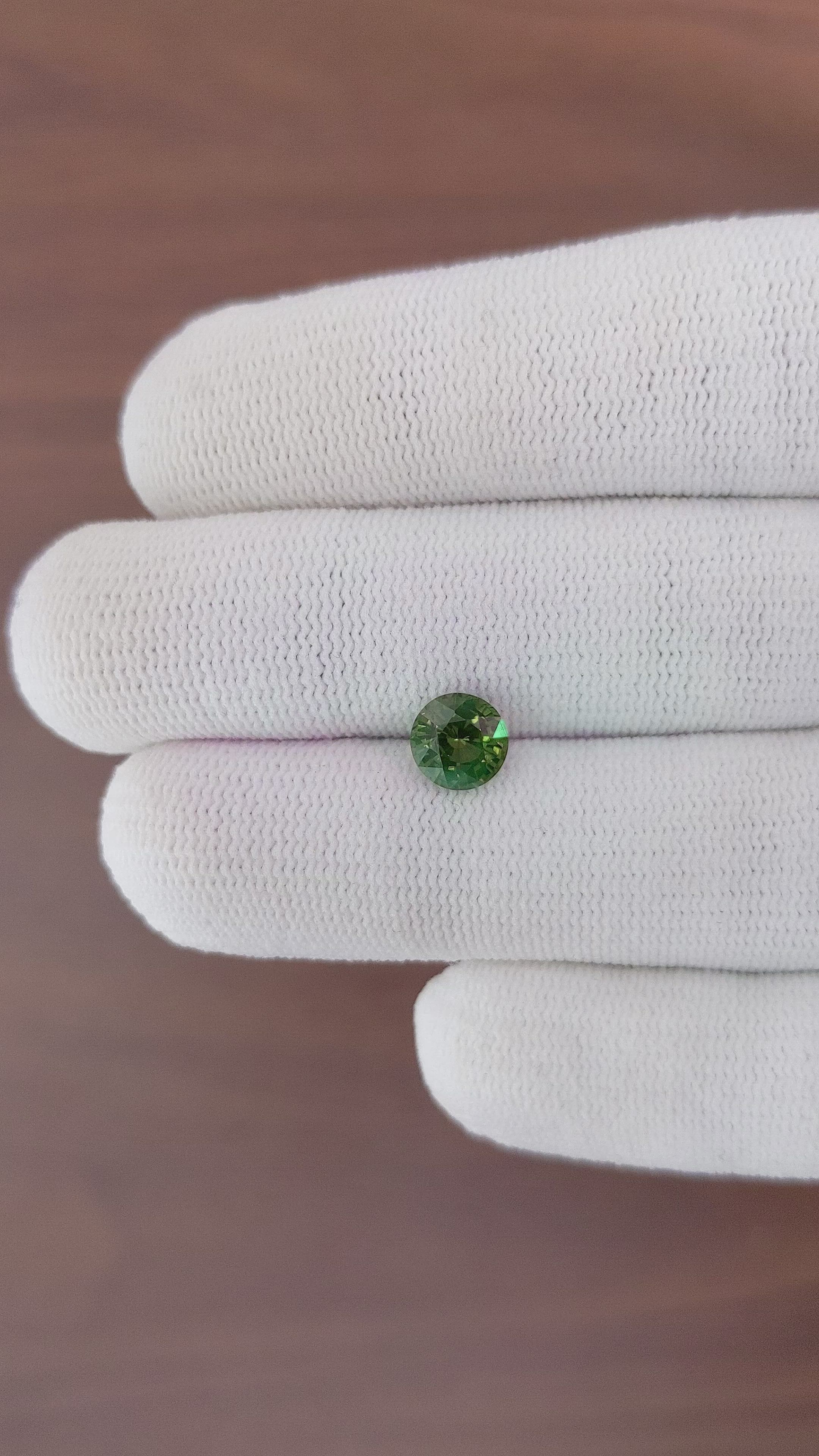 1.48 Ct. Green Sapphire from Tanzania Size Video