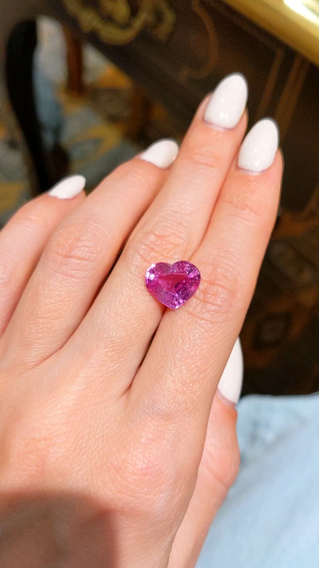 4.97 Ct. Pink Sapphire from Madagascar Size Video