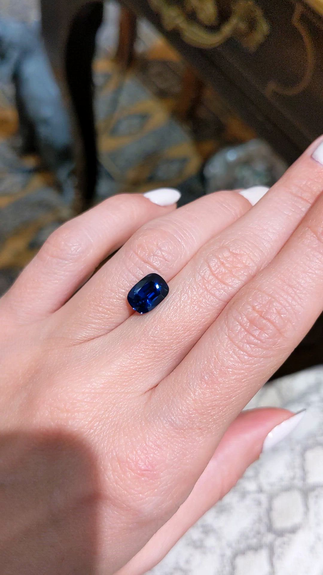 3.17 Ct. Blue Sapphire from Madagascar Size Video