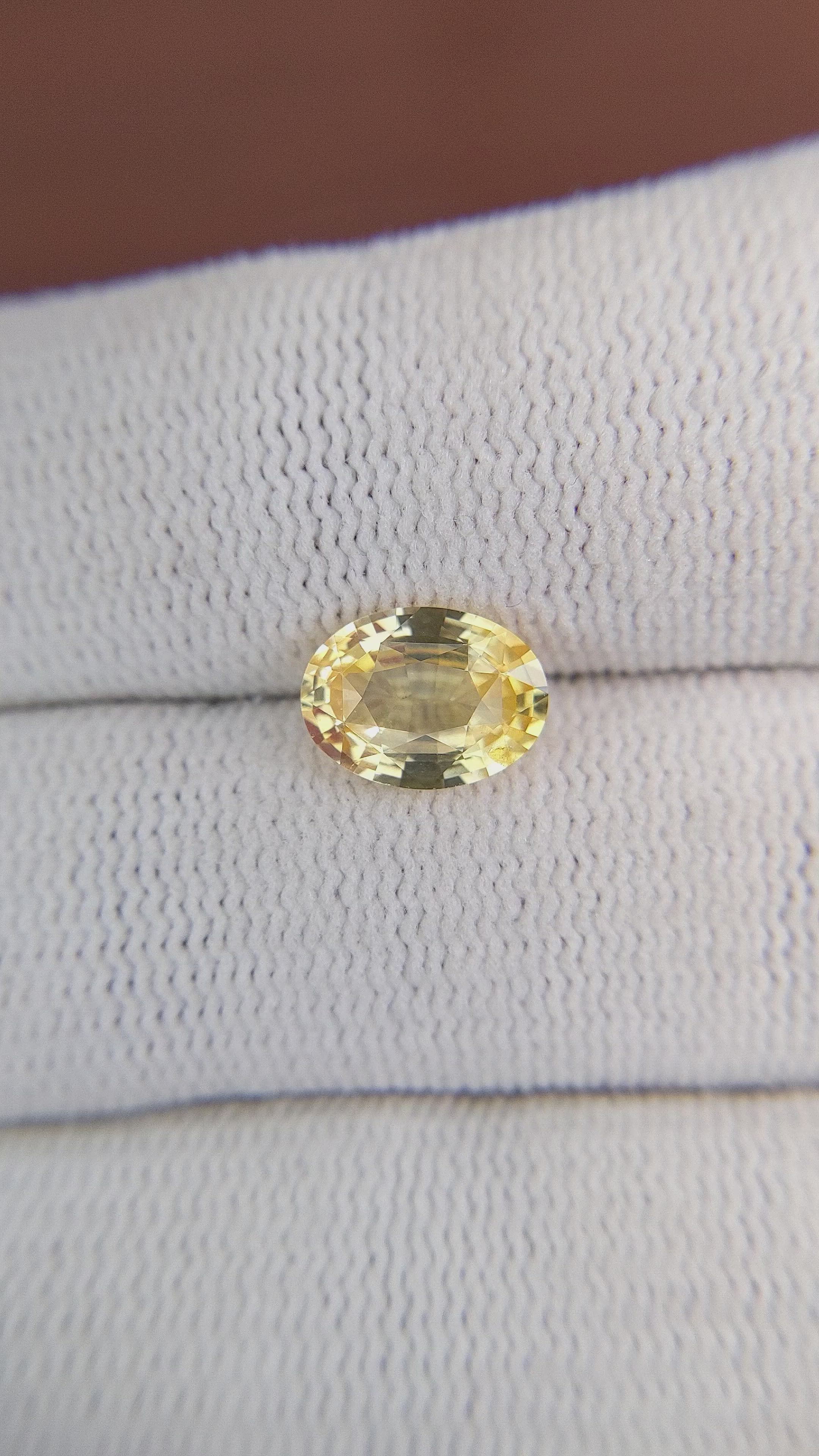 2.05 Ct. Yellow Sapphire from Ceylon (Sri Lanka) Size Video
