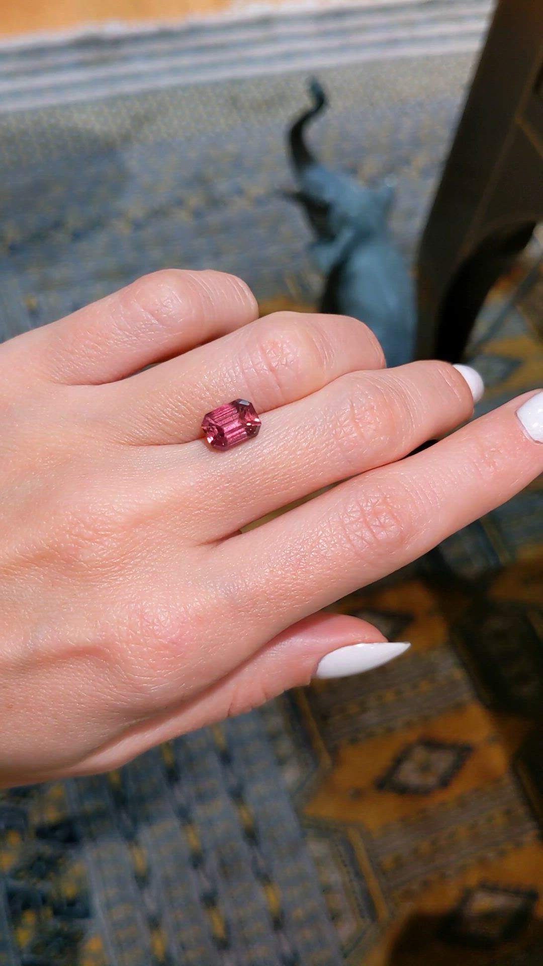 3.10 Ct. Padparadscha Sapphire from Madagascar Size Video
