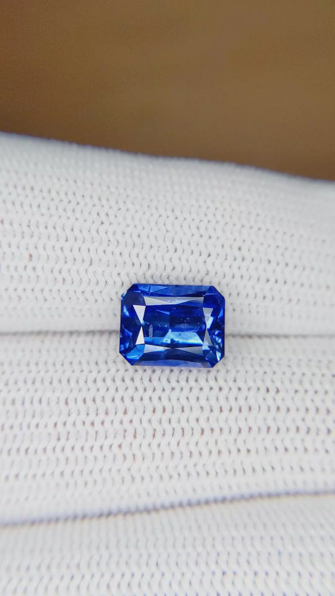 3.75 Ct. Blue Sapphire from Madagascar Size Video