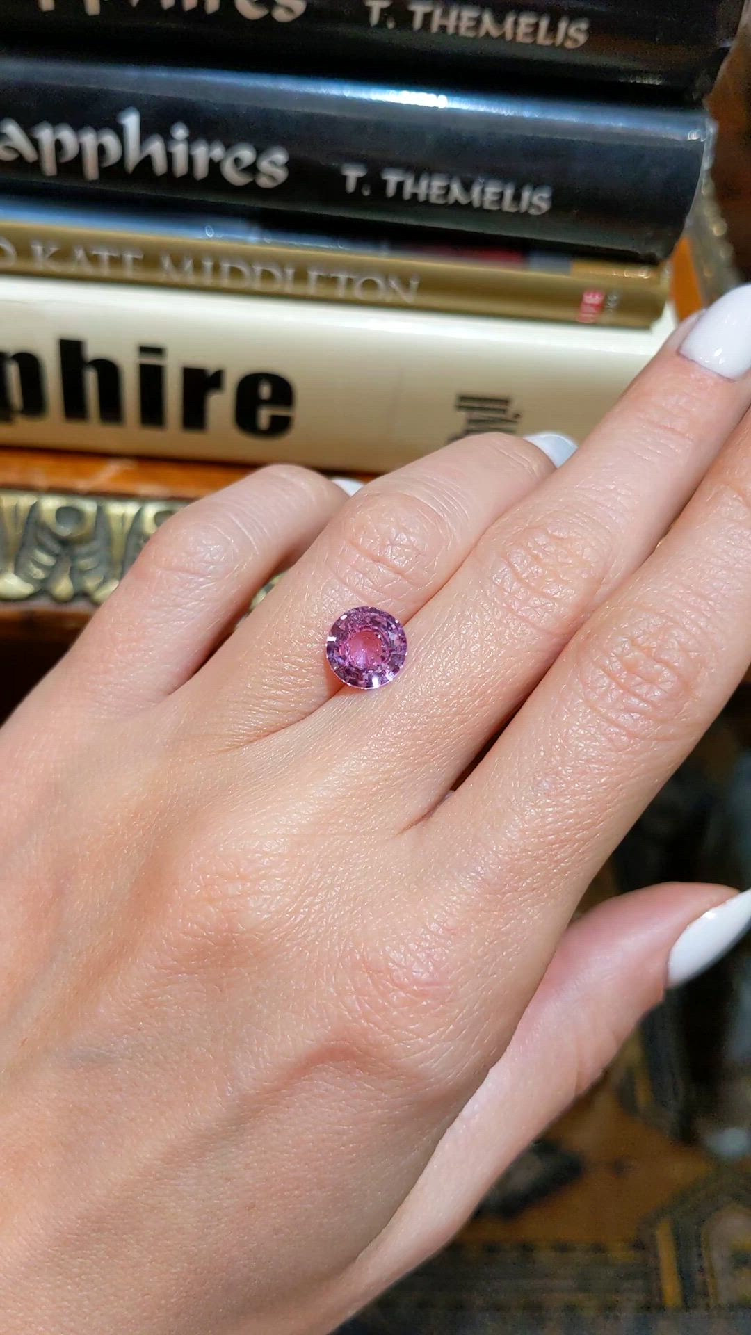 2.68 Ct. Pink Sapphire from Ceylon (Sri Lanka) Size Video