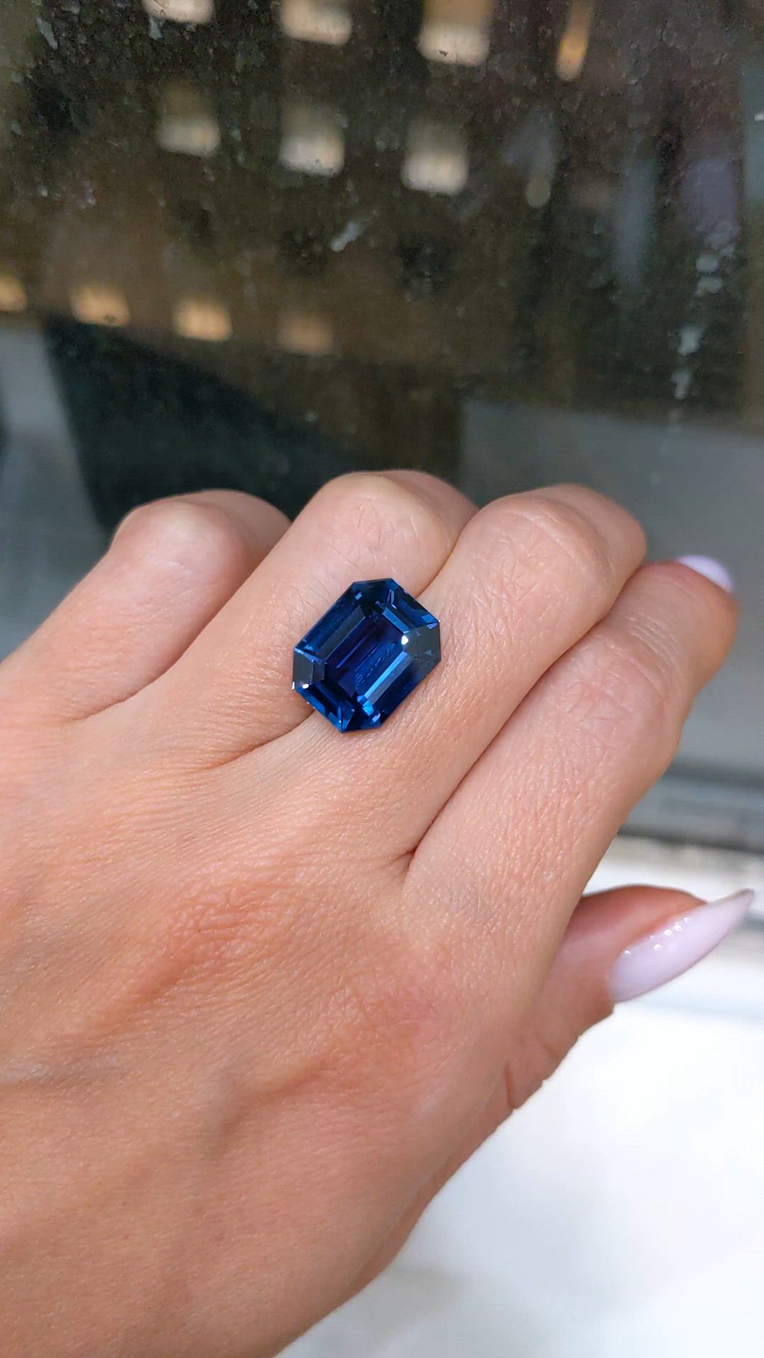 10.64 Ct. Blue Sapphire from Madagascar Size Video