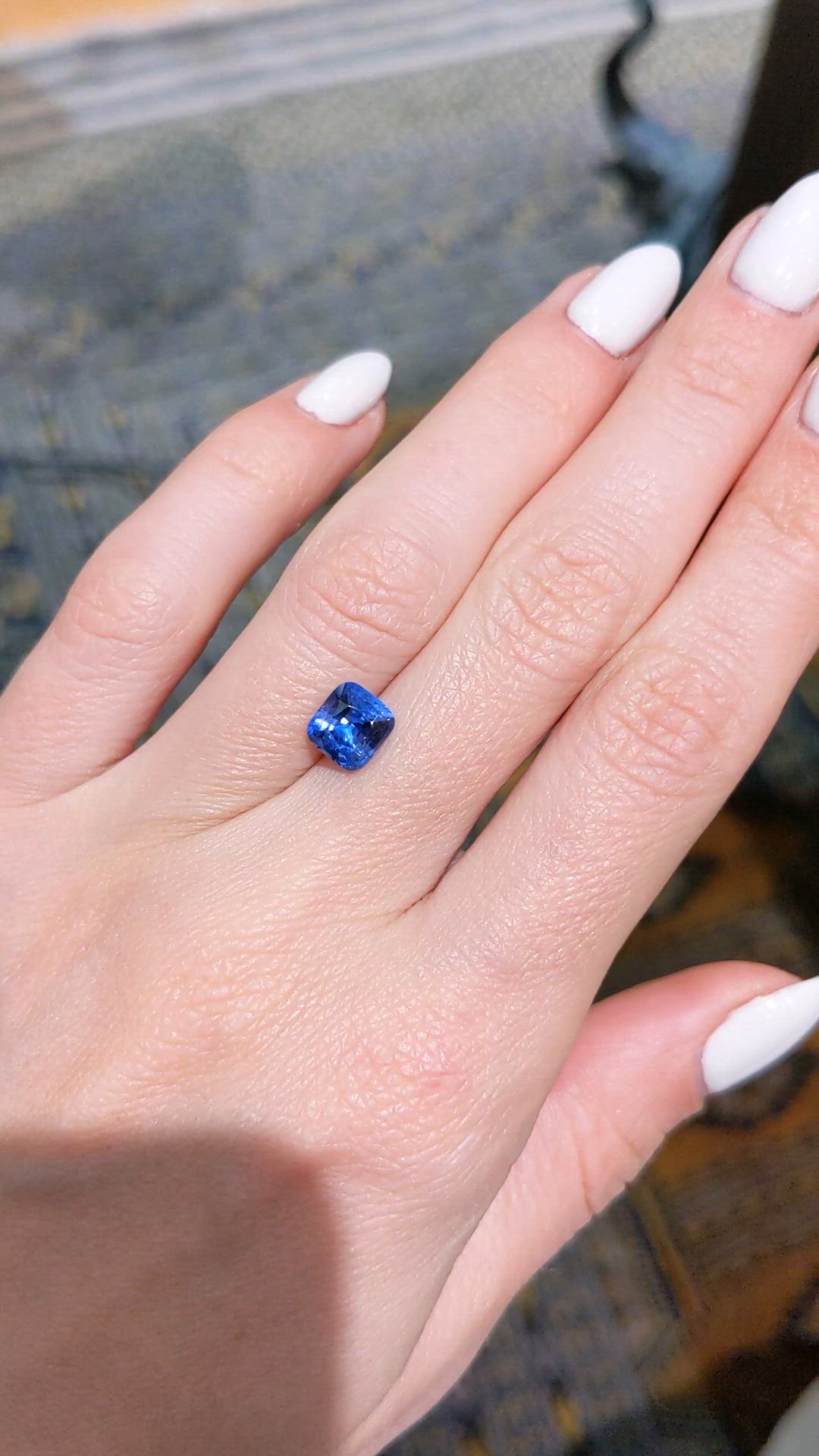 1.81 Ct. Blue Sapphire from Ceylon (Sri Lanka) Size Video