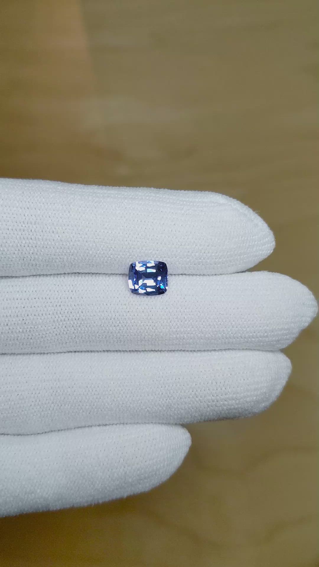1.81 Ct. Blue Sapphire from Ceylon (Sri Lanka) Size Video