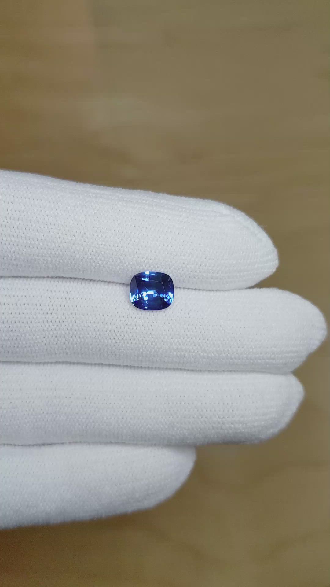 1.87 Ct. Blue Sapphire from Ceylon (Sri Lanka) Size Video