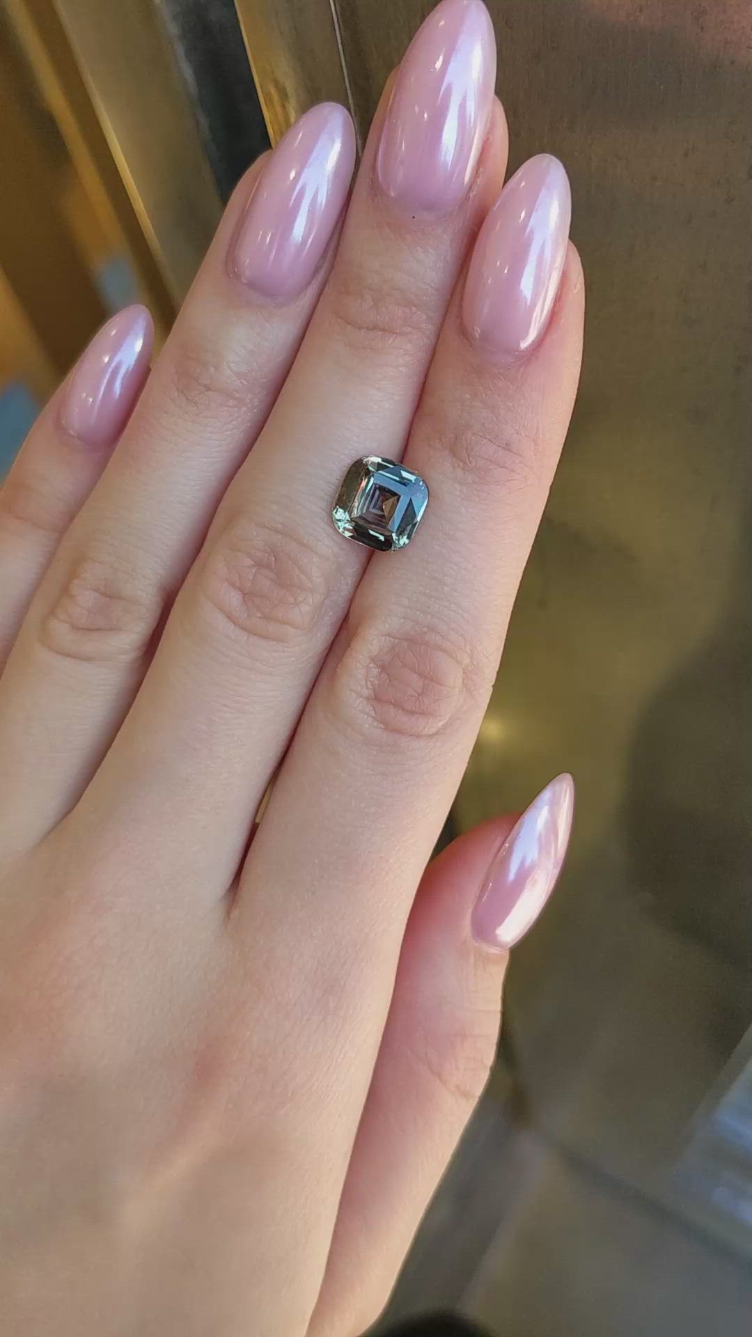 4.00 Ct. Color Change Sapphire from Ceylon (Sri Lanka) Size Video