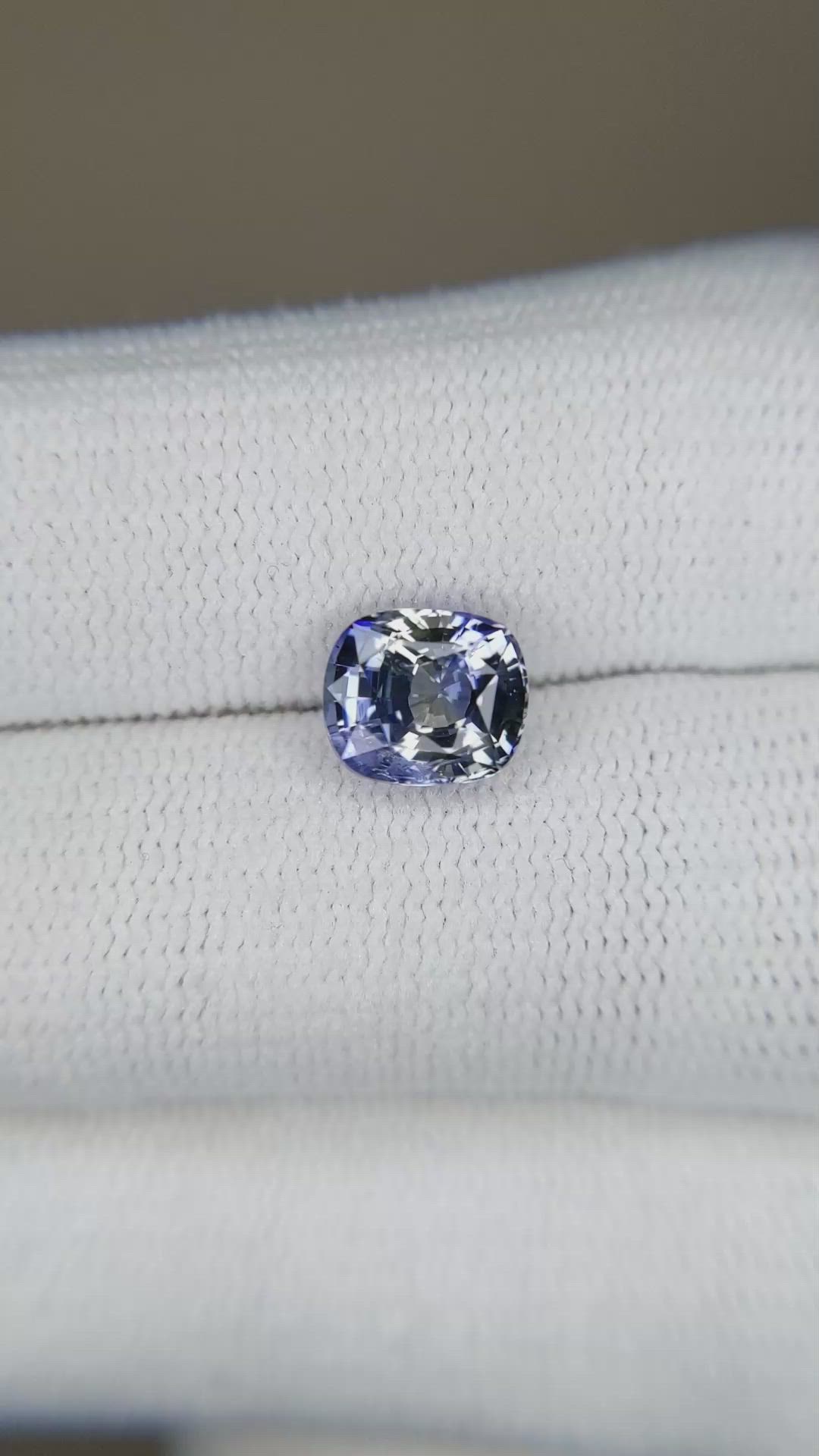 1.82 Ct. Bi Color Sapphire from Ceylon (Sri Lanka) Size Video