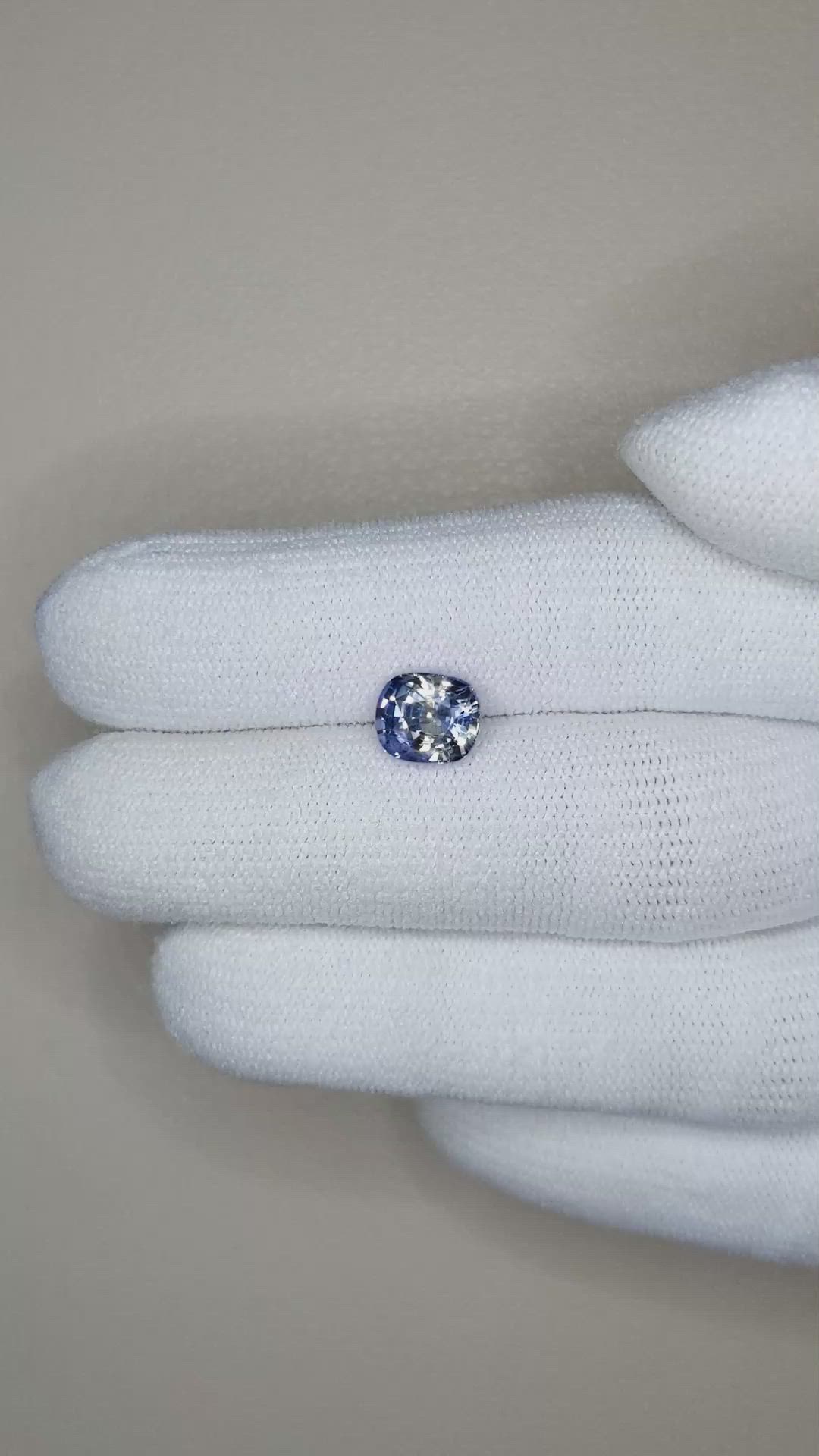 1.82 Ct. Bi Color Sapphire from Ceylon (Sri Lanka) Size Video