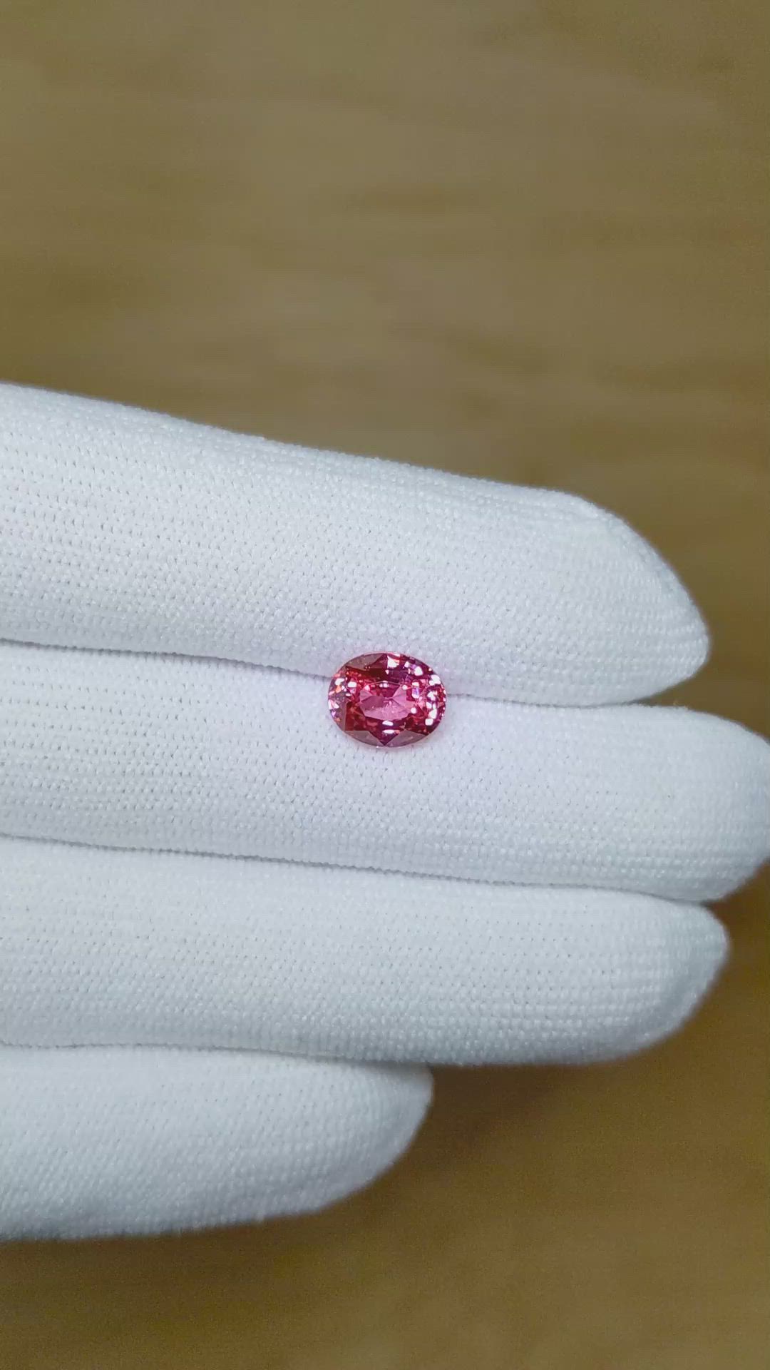2.48 Ct. Pink Sapphire from Ceylon (Sri Lanka) Size Video