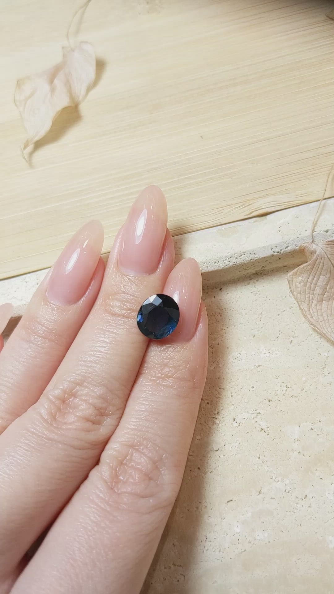 3.00 Ct. Blue Sapphire from Madagascar Size Video