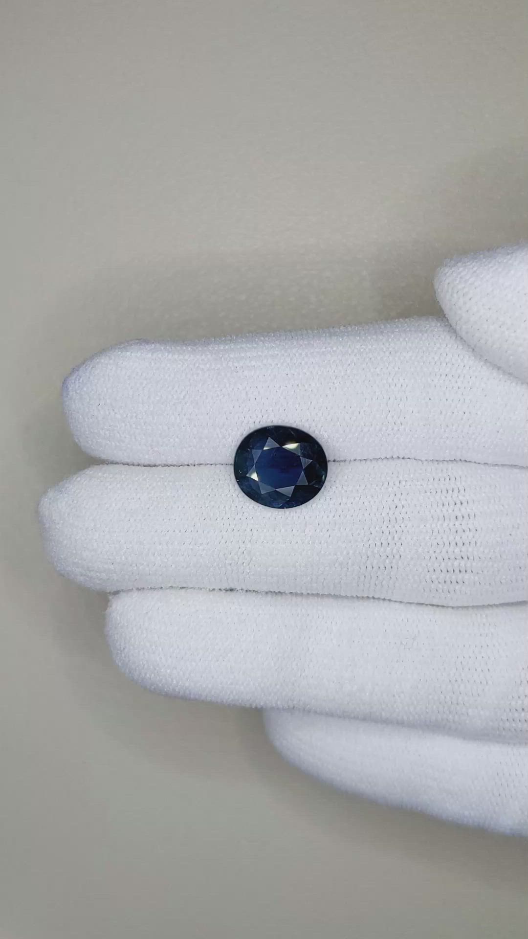 3.00 Ct. Blue Sapphire from Madagascar Size Video