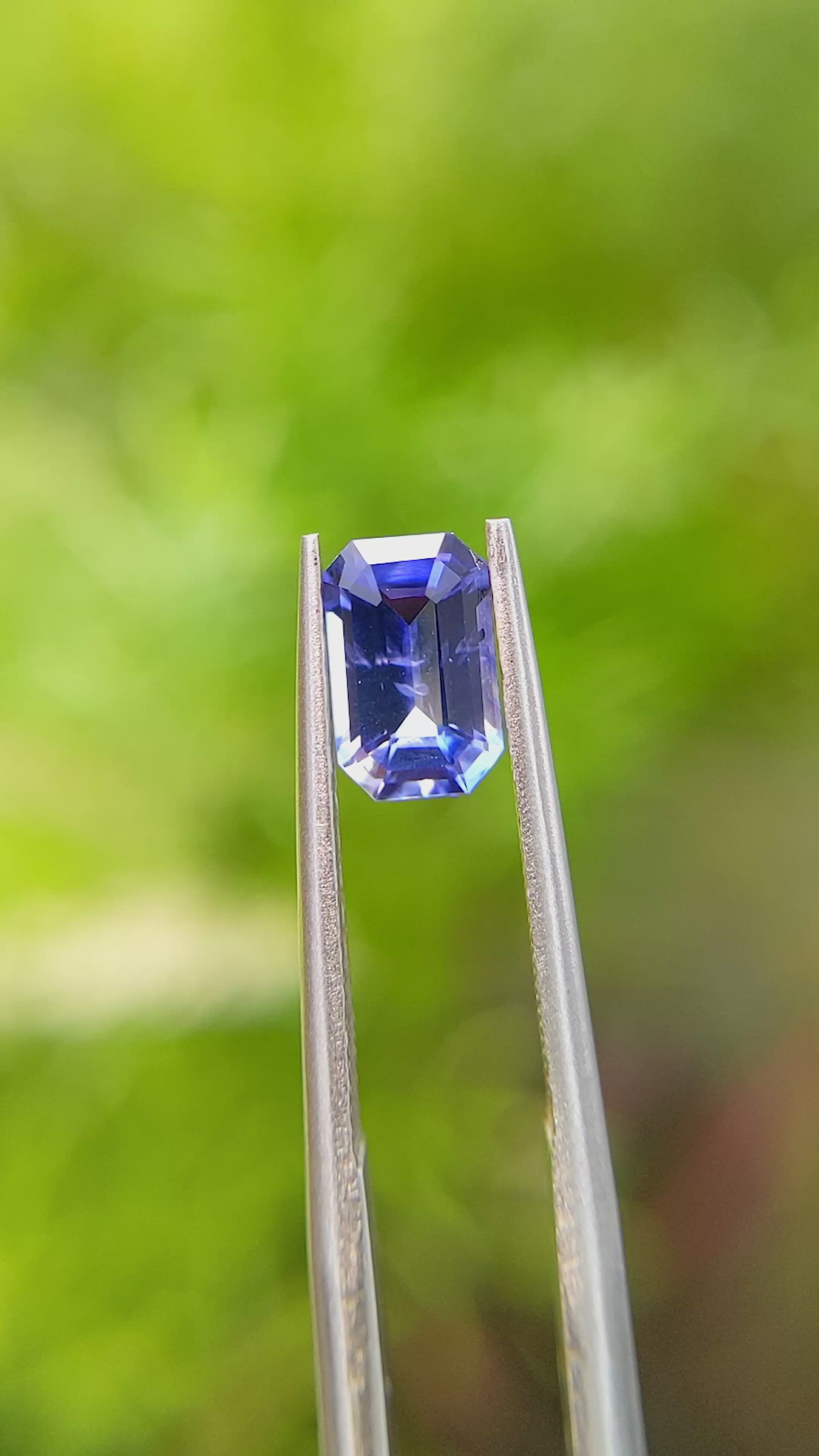 1.20 Ct. Blue Sapphire from Ceylon (Sri Lanka) Size Video