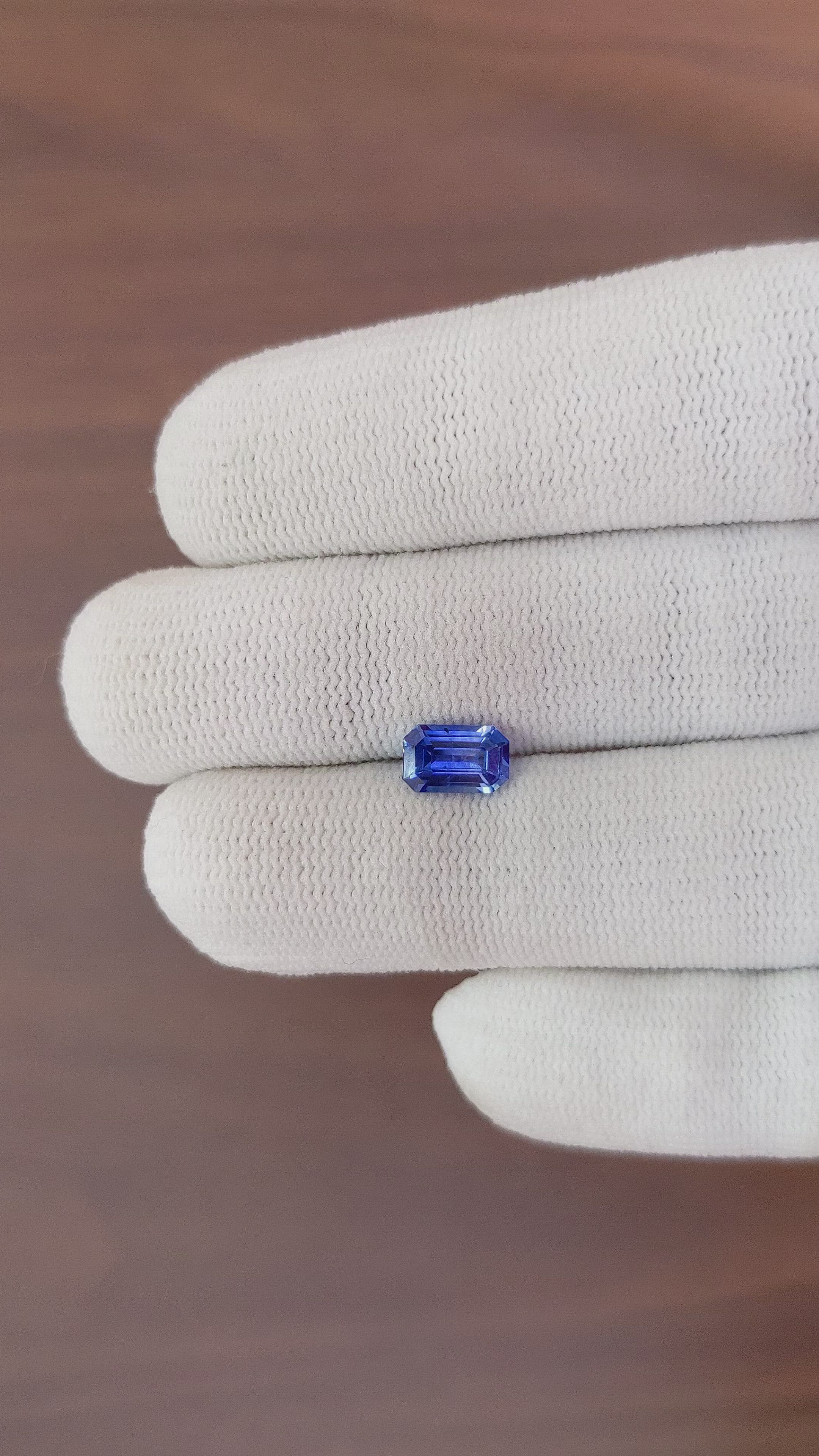 1.20 Ct. Blue Sapphire from Ceylon (Sri Lanka) Size Video