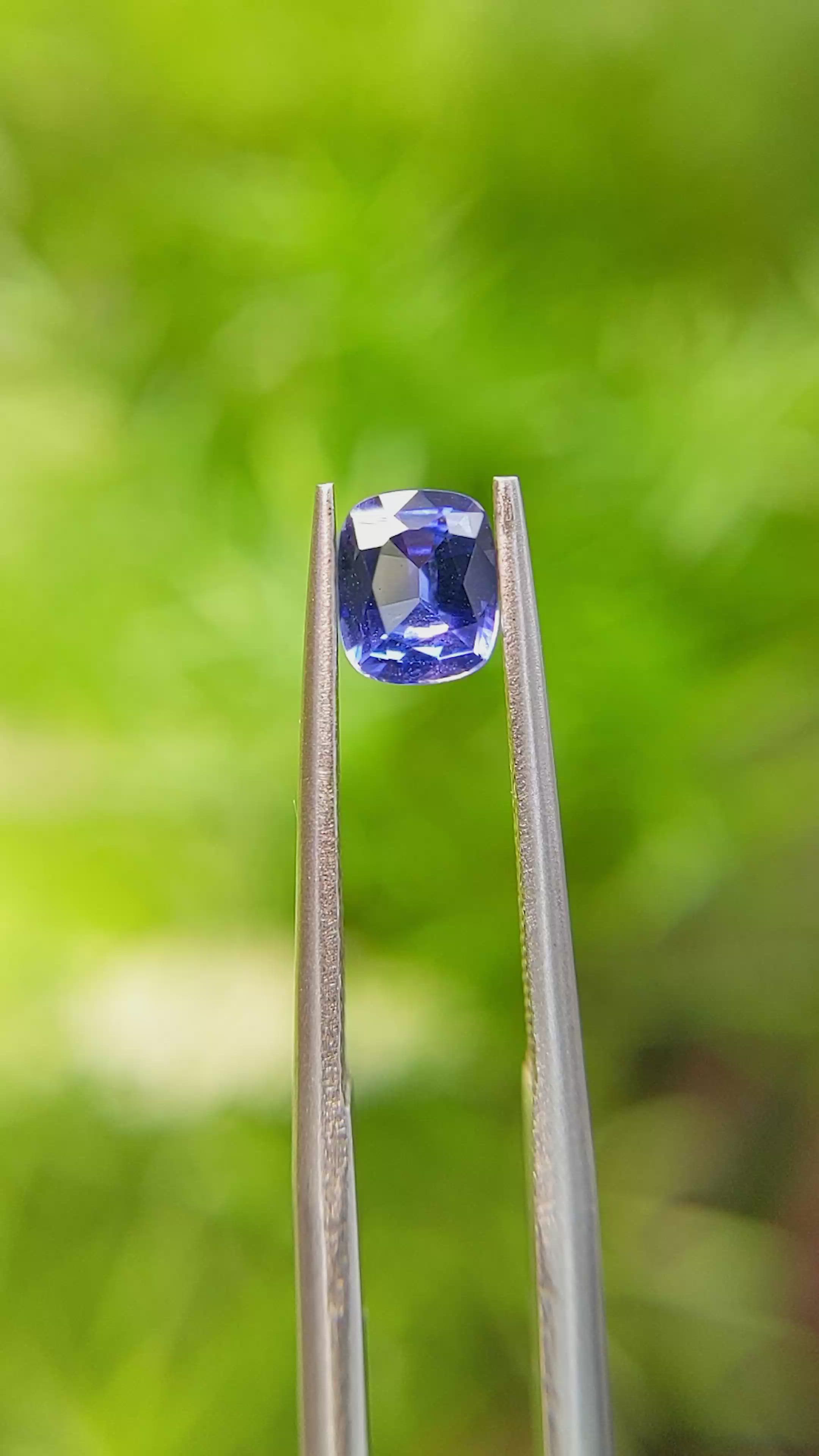 0.66 Ct. Blue Sapphire from Ceylon (Sri Lanka) Size Video