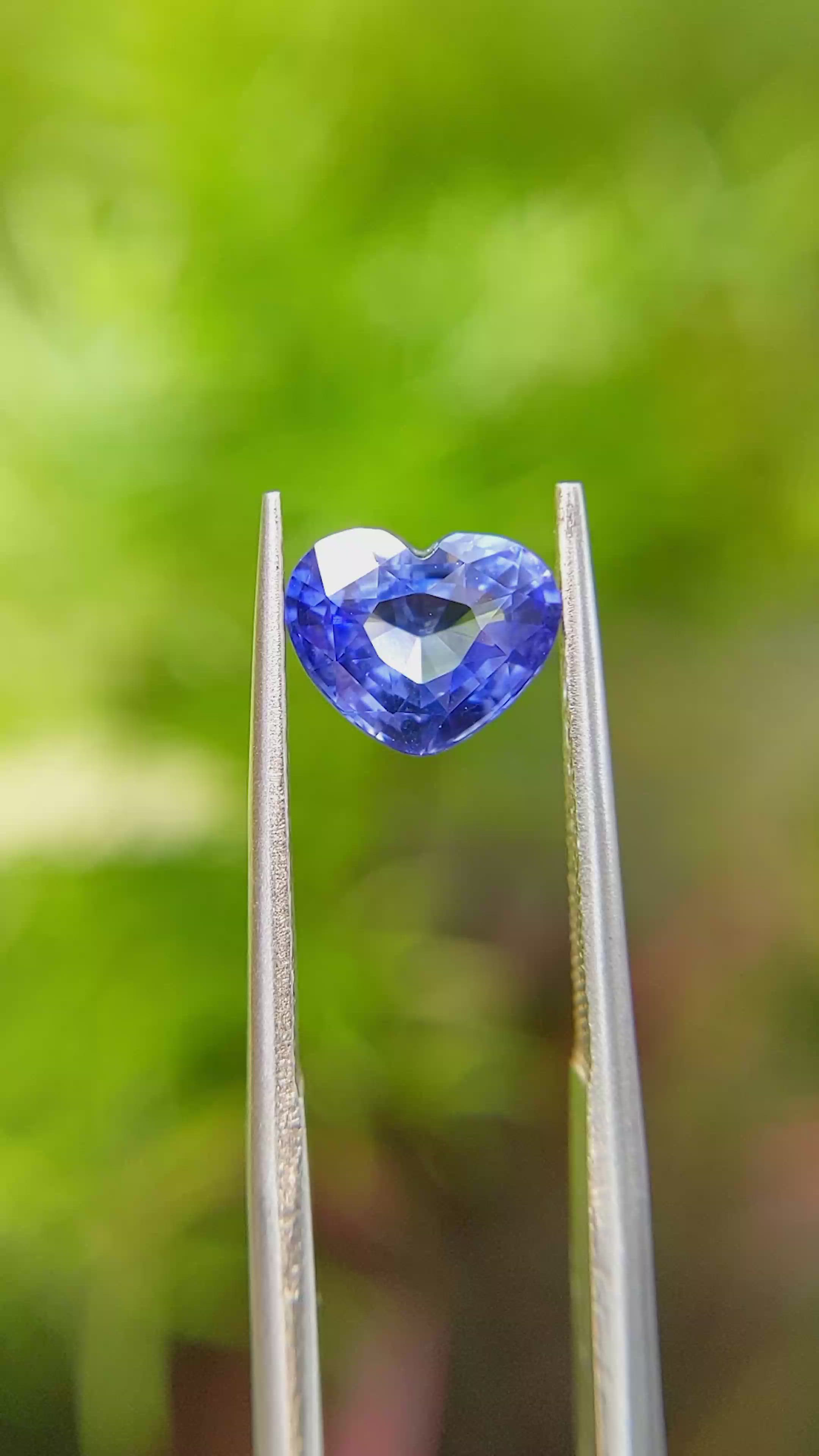 1.79 Ct. Blue Sapphire from Ceylon (Sri Lanka) Size Video