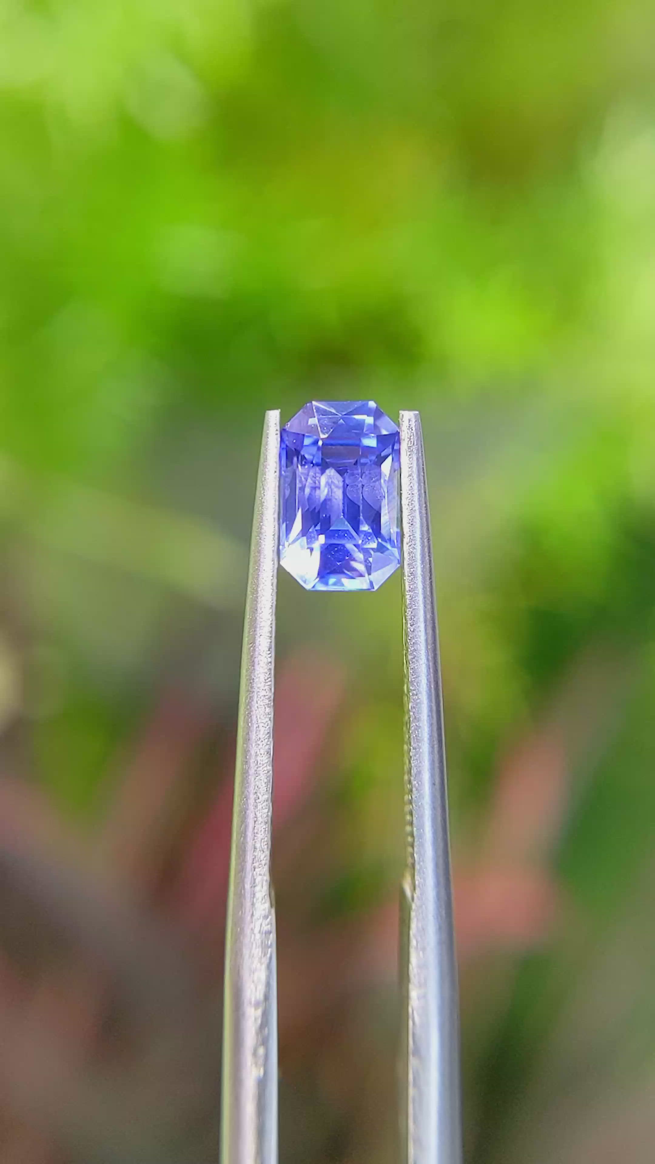 1.01 Ct. Blue Sapphire from Ceylon (Sri Lanka) Size Video