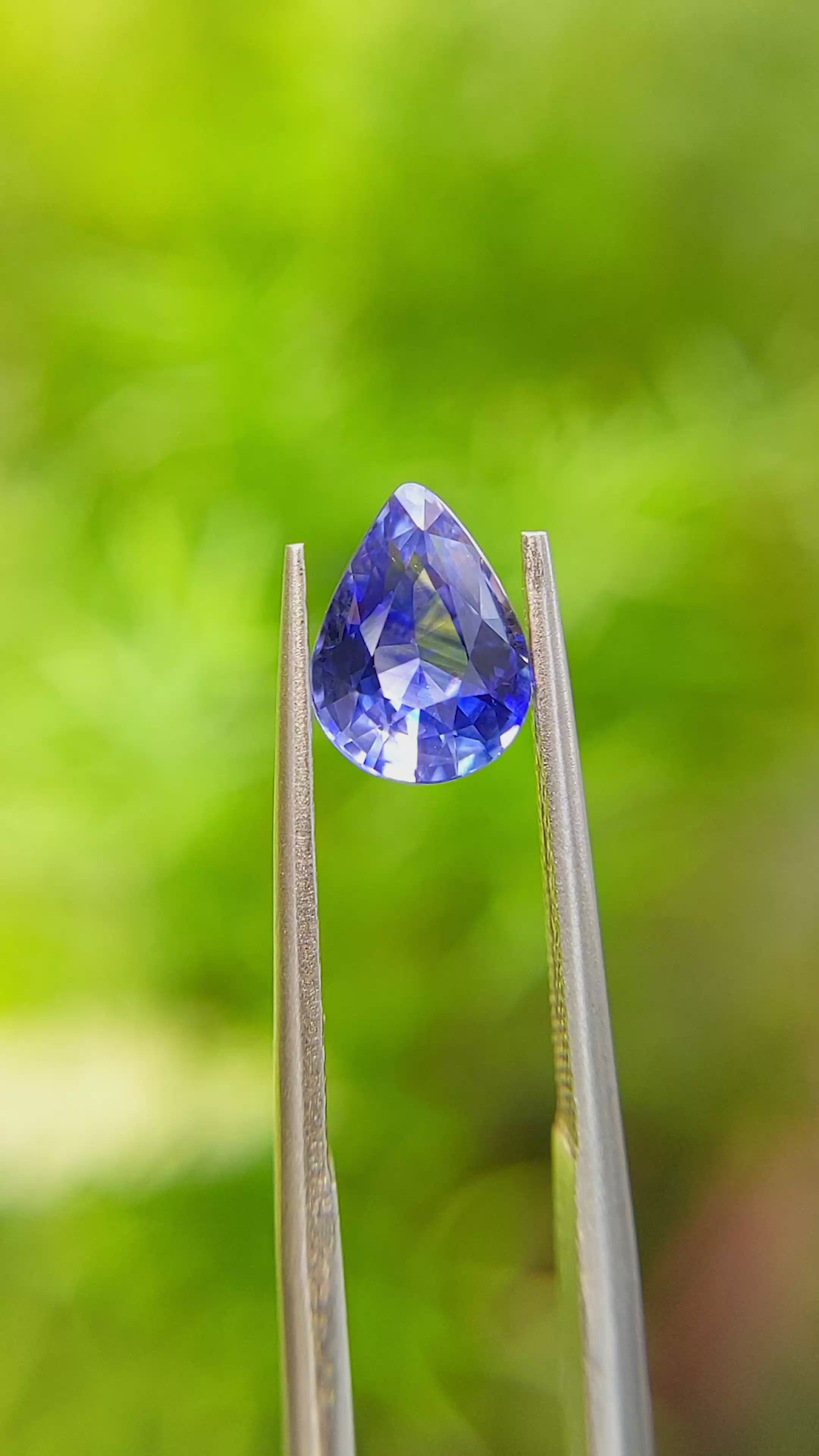 1.81 Ct. Blue Sapphire from Ceylon (Sri Lanka) Size Video
