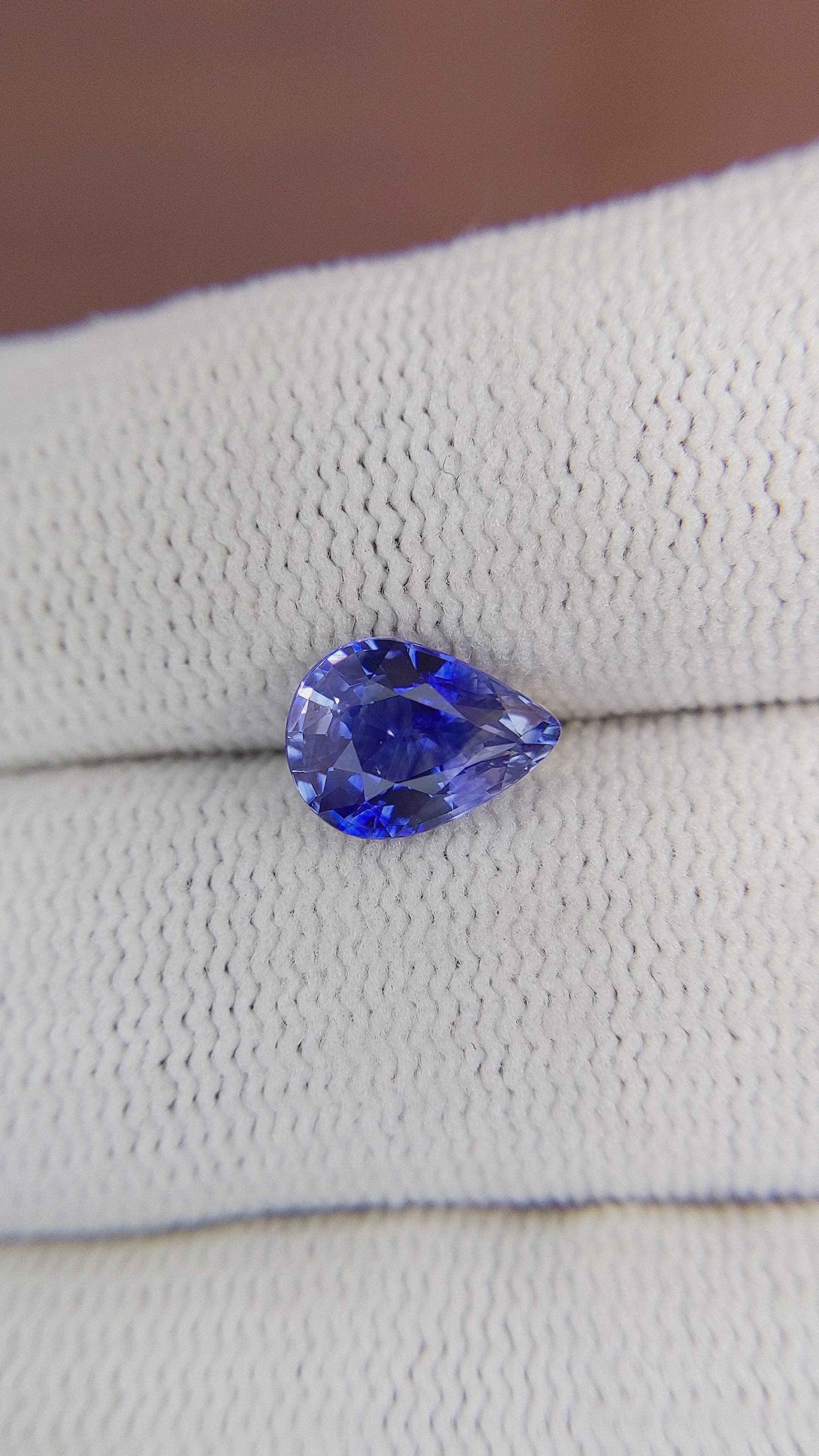 1.81 Ct. Blue Sapphire from Ceylon (Sri Lanka) Size Video