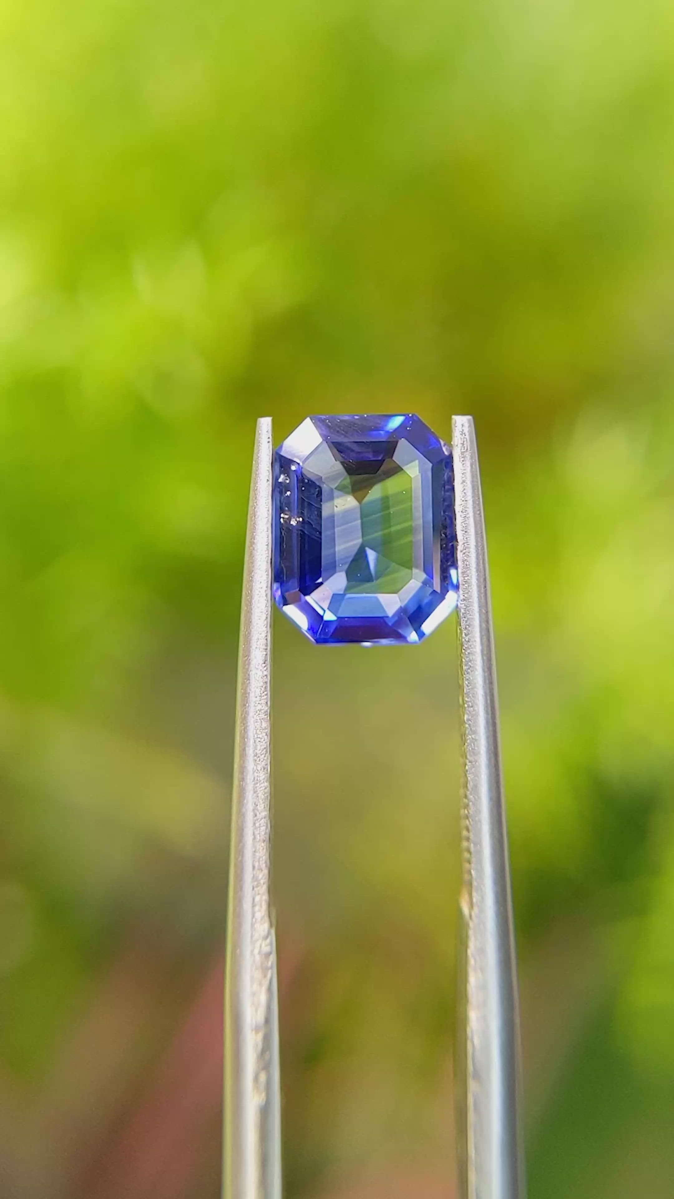 2.02 Ct. Blue Sapphire from Ceylon (Sri Lanka) Size Video