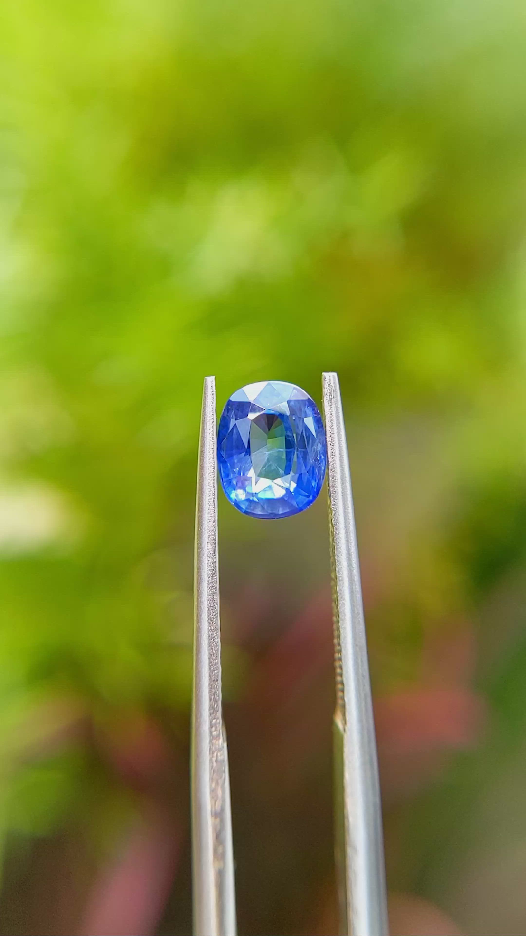 1.40 Ct. Blue Sapphire from Ceylon (Sri Lanka) Size Video