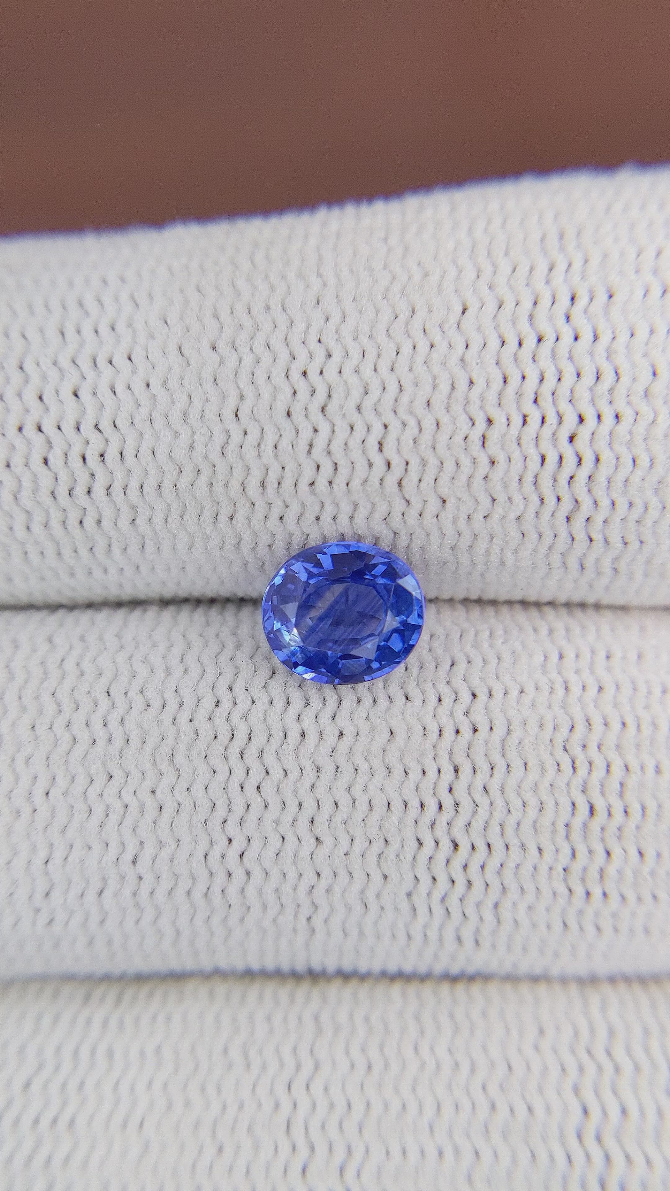1.37 Ct. Blue Sapphire from Ceylon (Sri Lanka) Size Video
