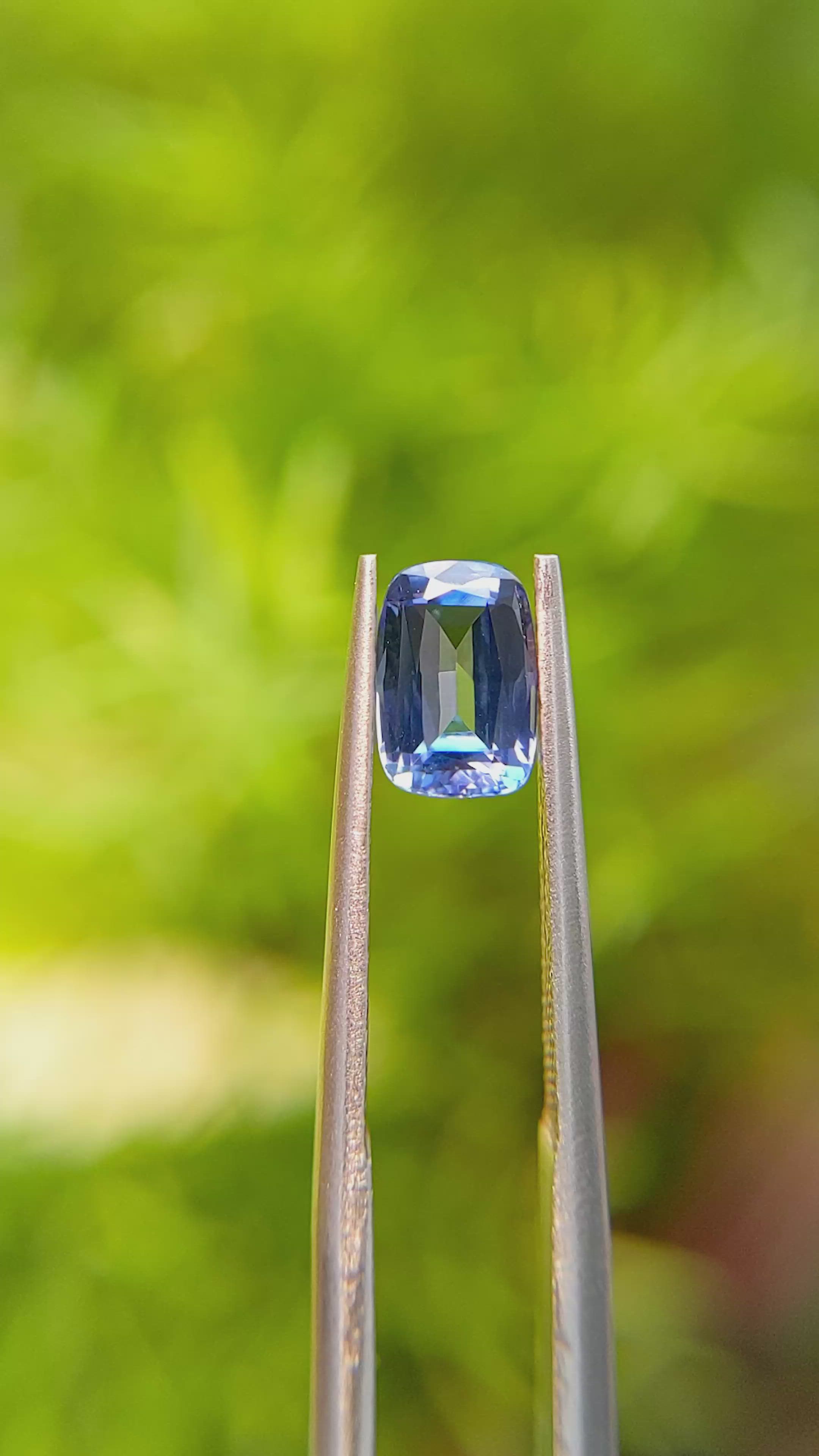 1.18 Ct. Blue Sapphire from Ceylon (Sri Lanka) Size Video