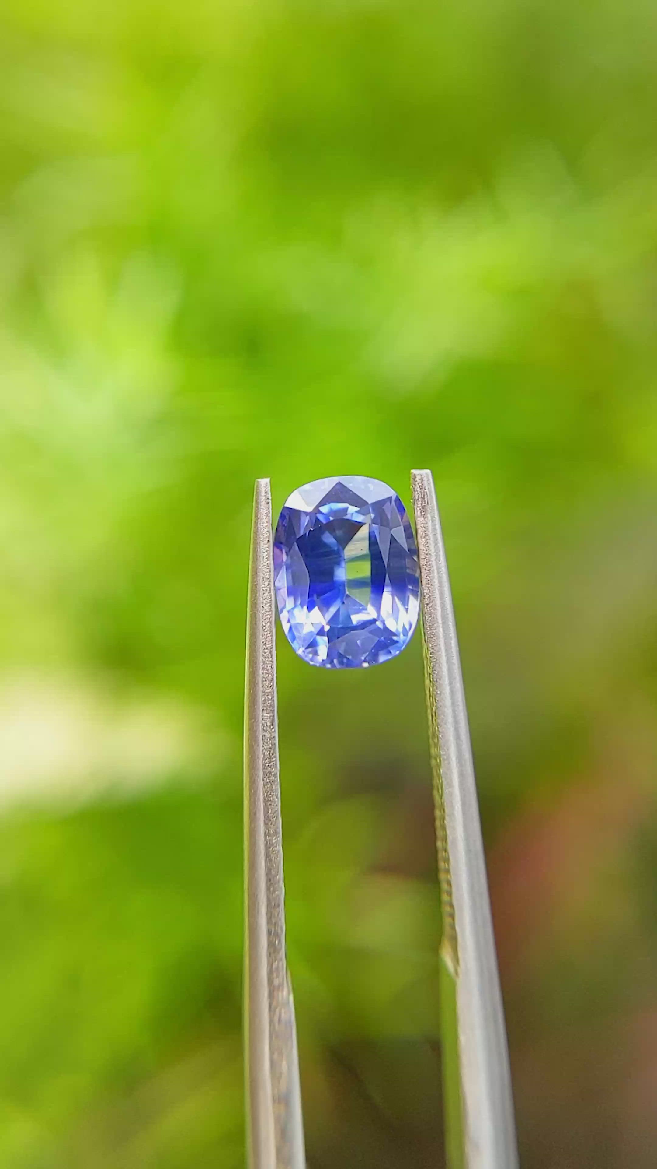 1.19 Ct. Blue Sapphire from Ceylon (Sri Lanka) Size Video