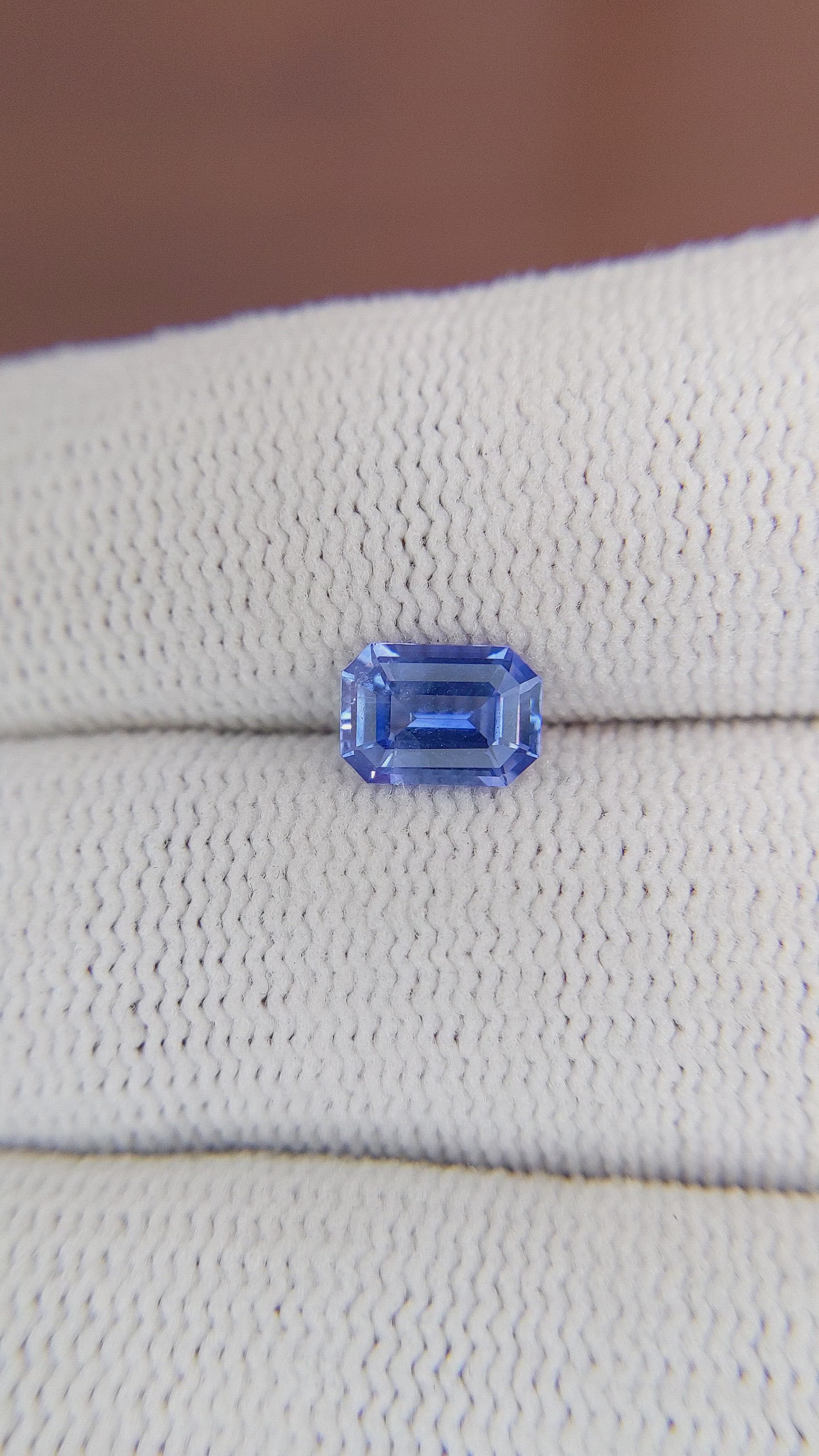 1.13 Ct. Blue Sapphire from Ceylon (Sri Lanka) Size Video